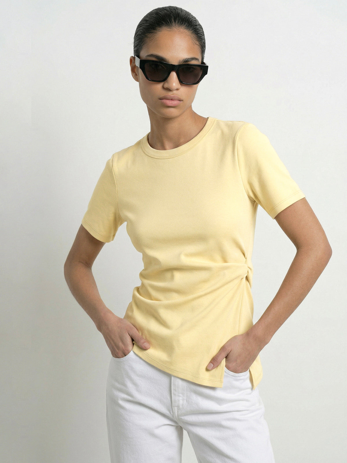 HPDP Drape T-Shirt Yellow