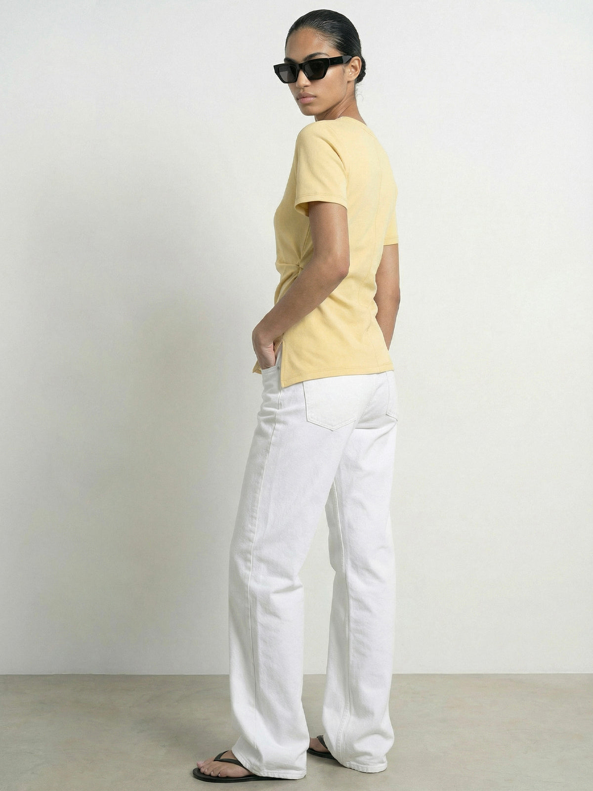 HPDP Drape T-Shirt Yellow