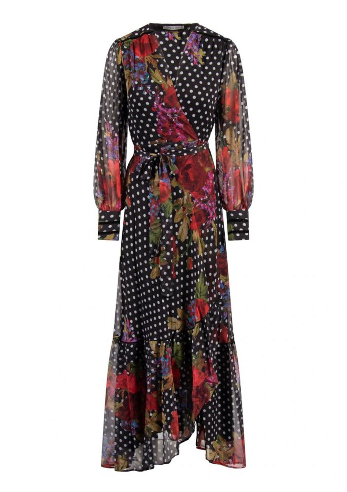 Hope & Ivy Moni Maxi Wrap Dress