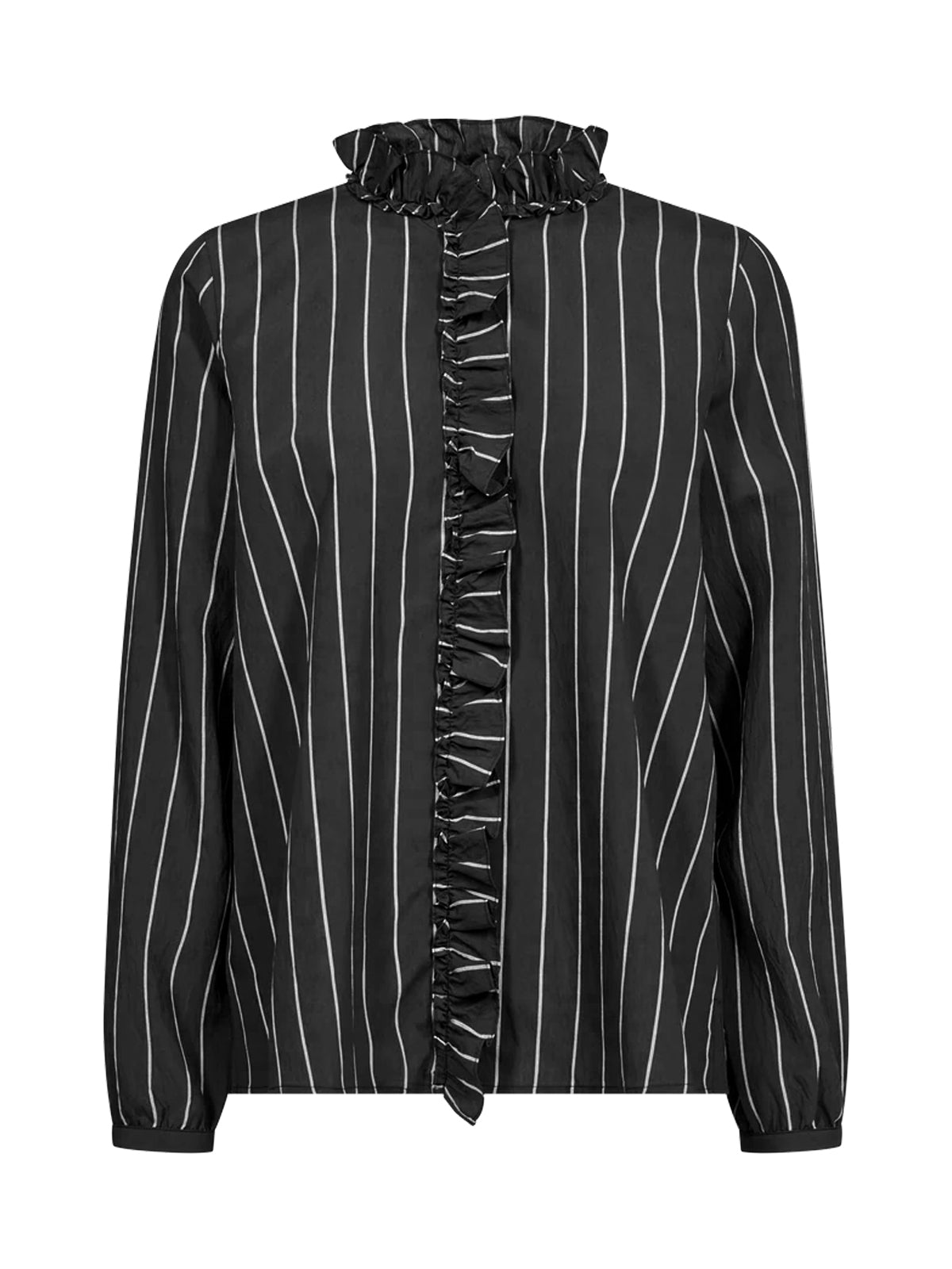 Mos Mosh MMBilly Stripe Shirt Phantom Black