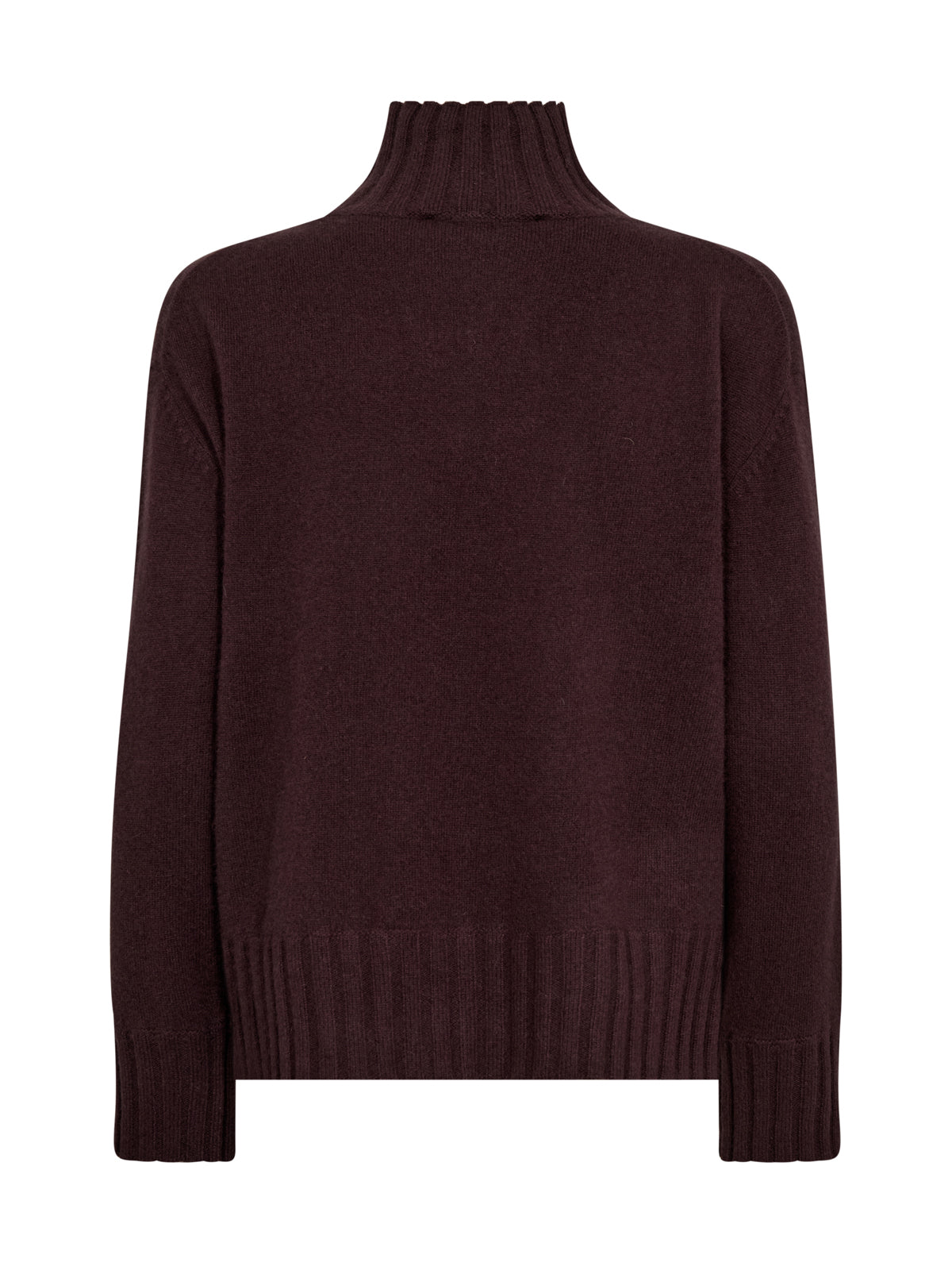 Mos Mosh MMAima Cashmere Highneck Knit Fudge Brown