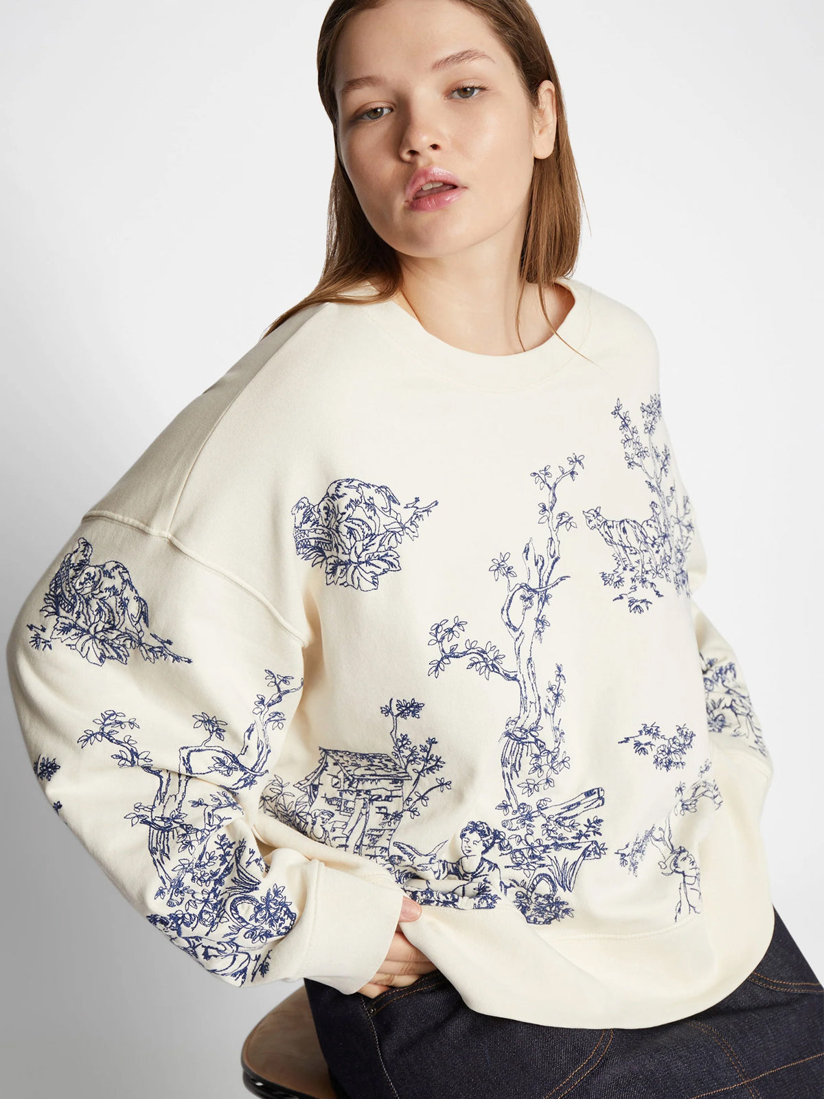 Munthe Friede Sweat Top Creme