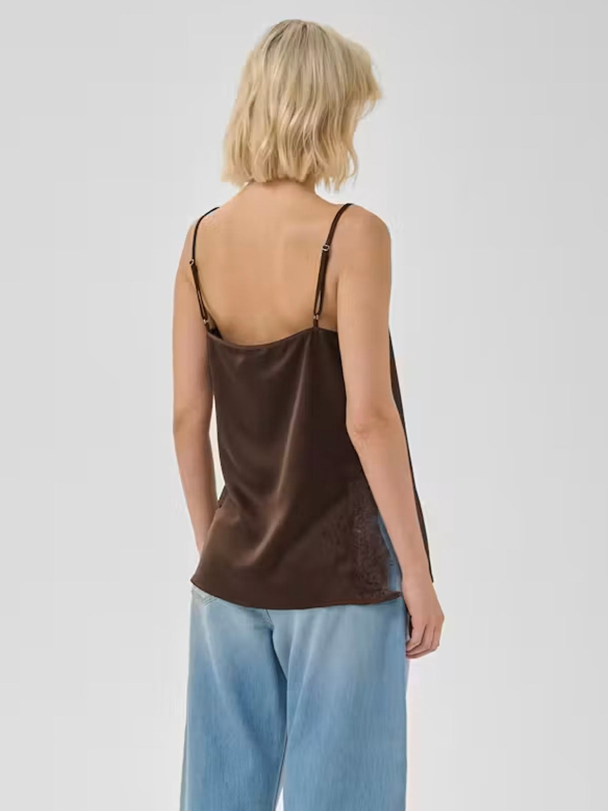 My Essential Wardrobe MWBrenda Lace Top Dark Brown