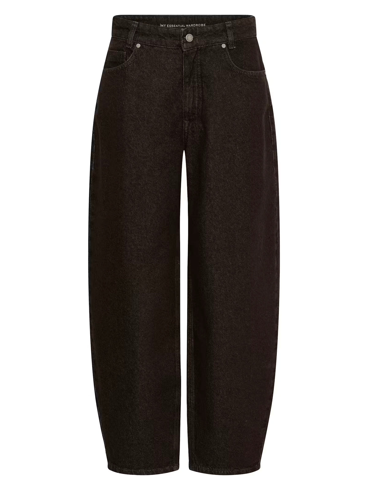My Essential Wardrobe MWLance Barrel Jeans Dark Brown