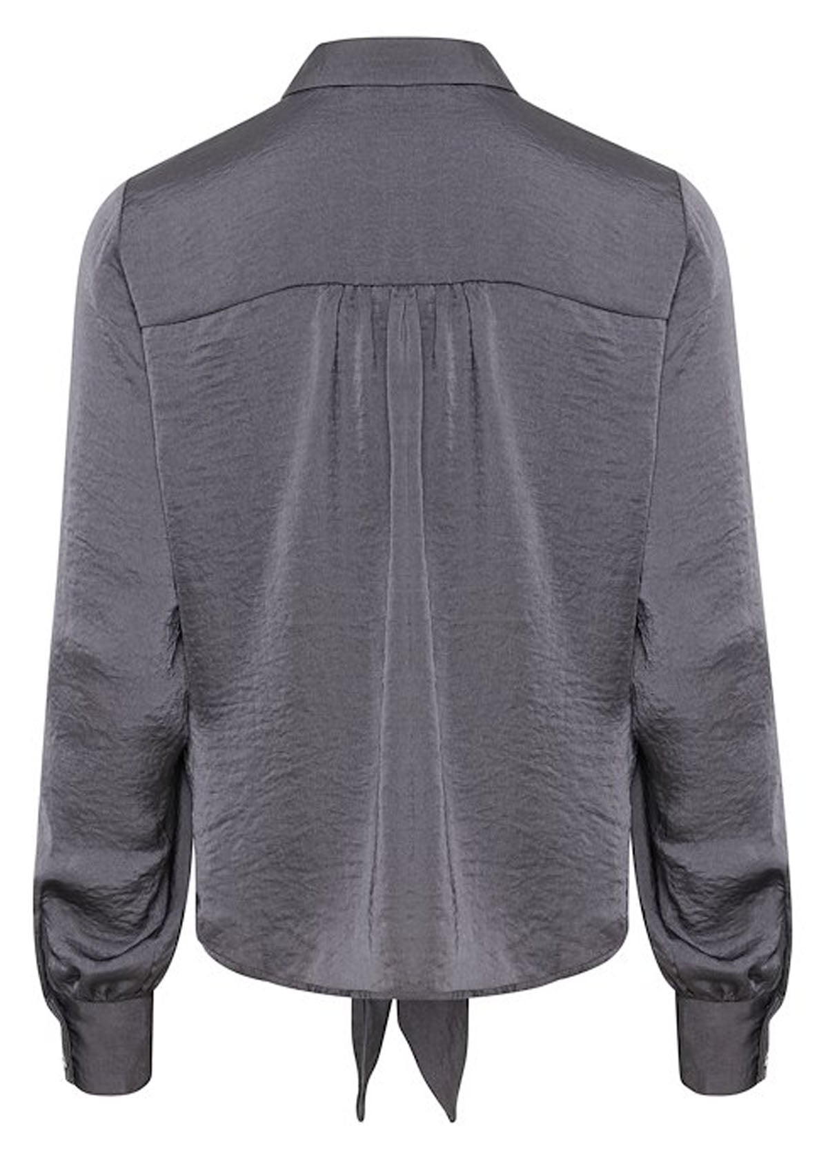 My Essential Wardrobe Alba Blouse Iron Grey