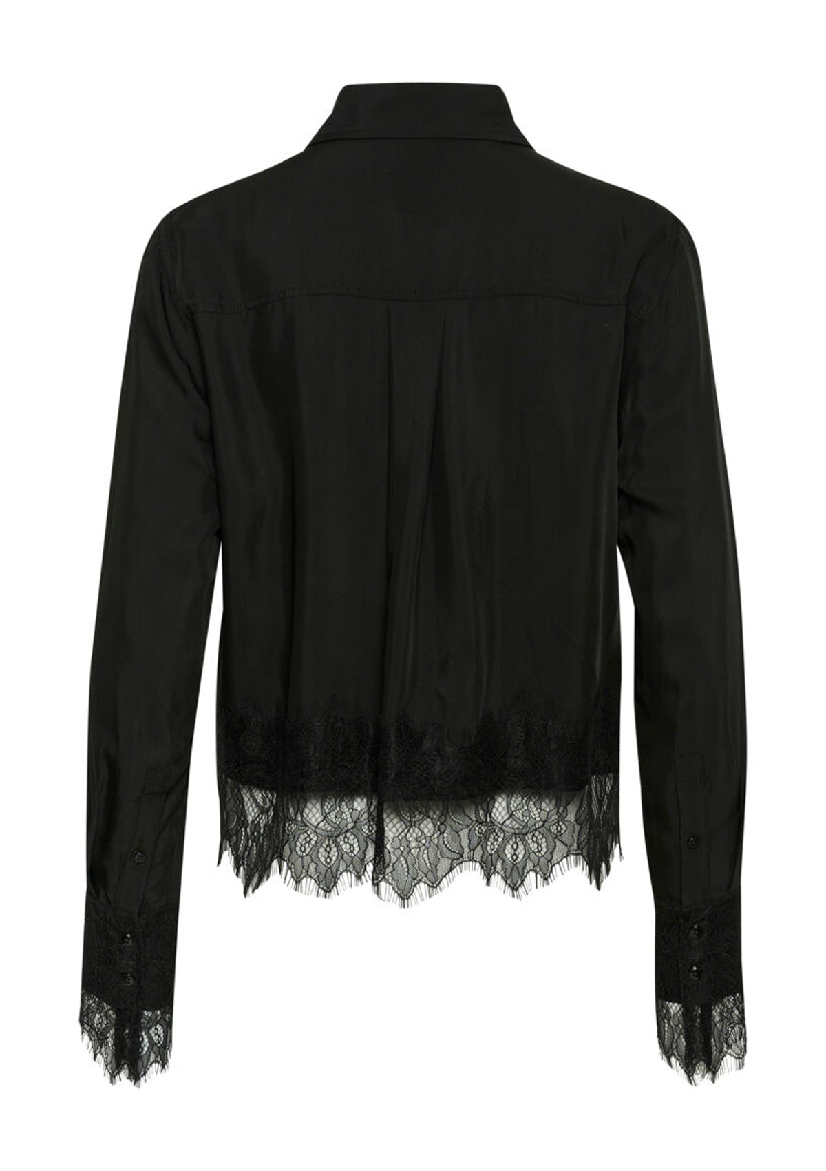 My Essential Wardrobe Lenina Black Lace Shirt