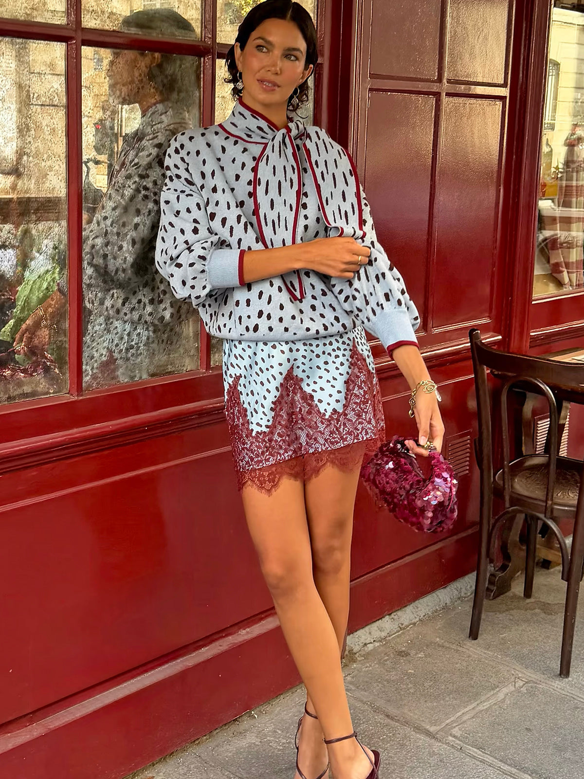 Never Fully Dressed Blue Deer Mini Maeva Skirt