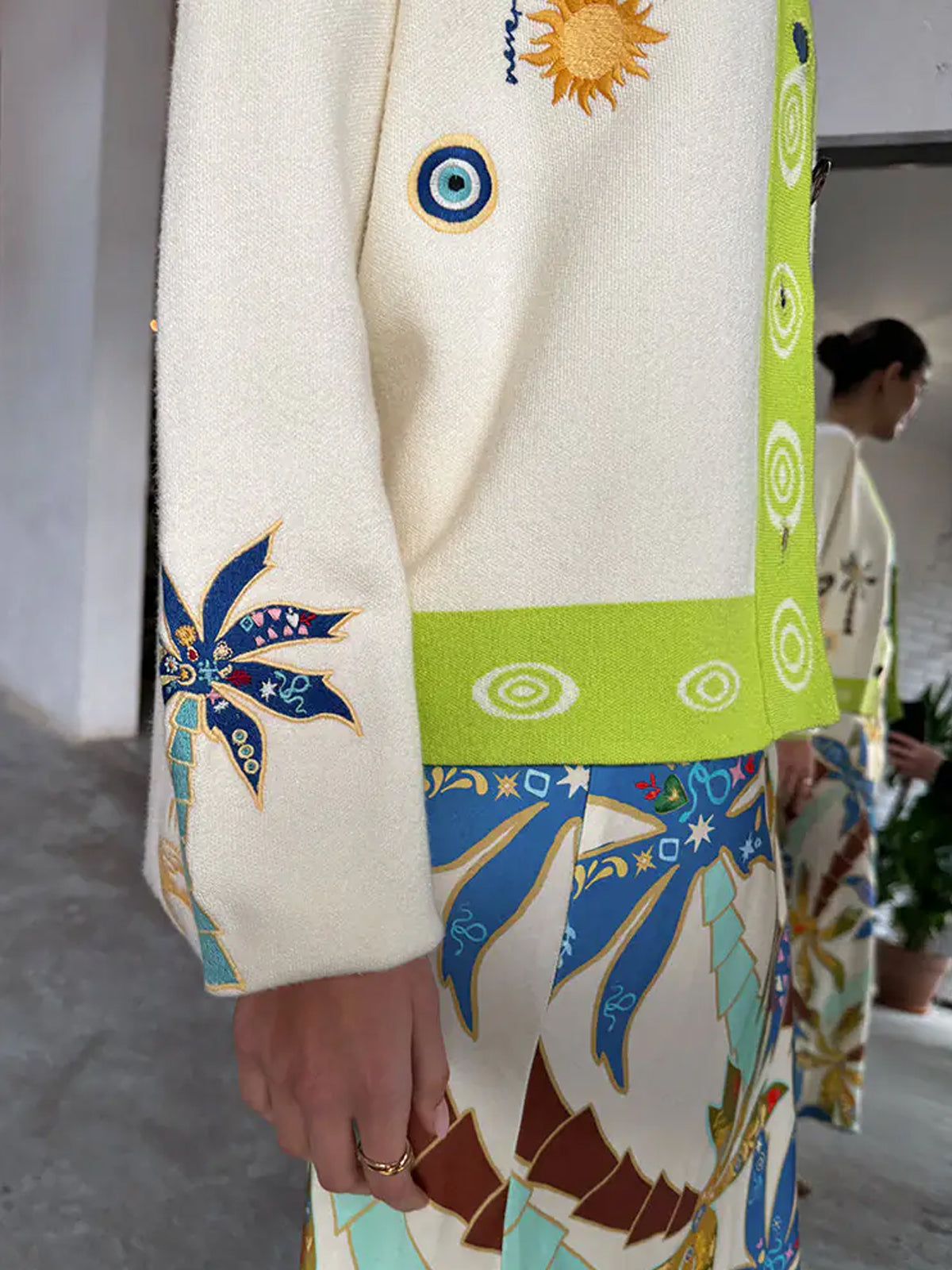 Never Fully Dressed Cream Charms Forrest Cardigan
