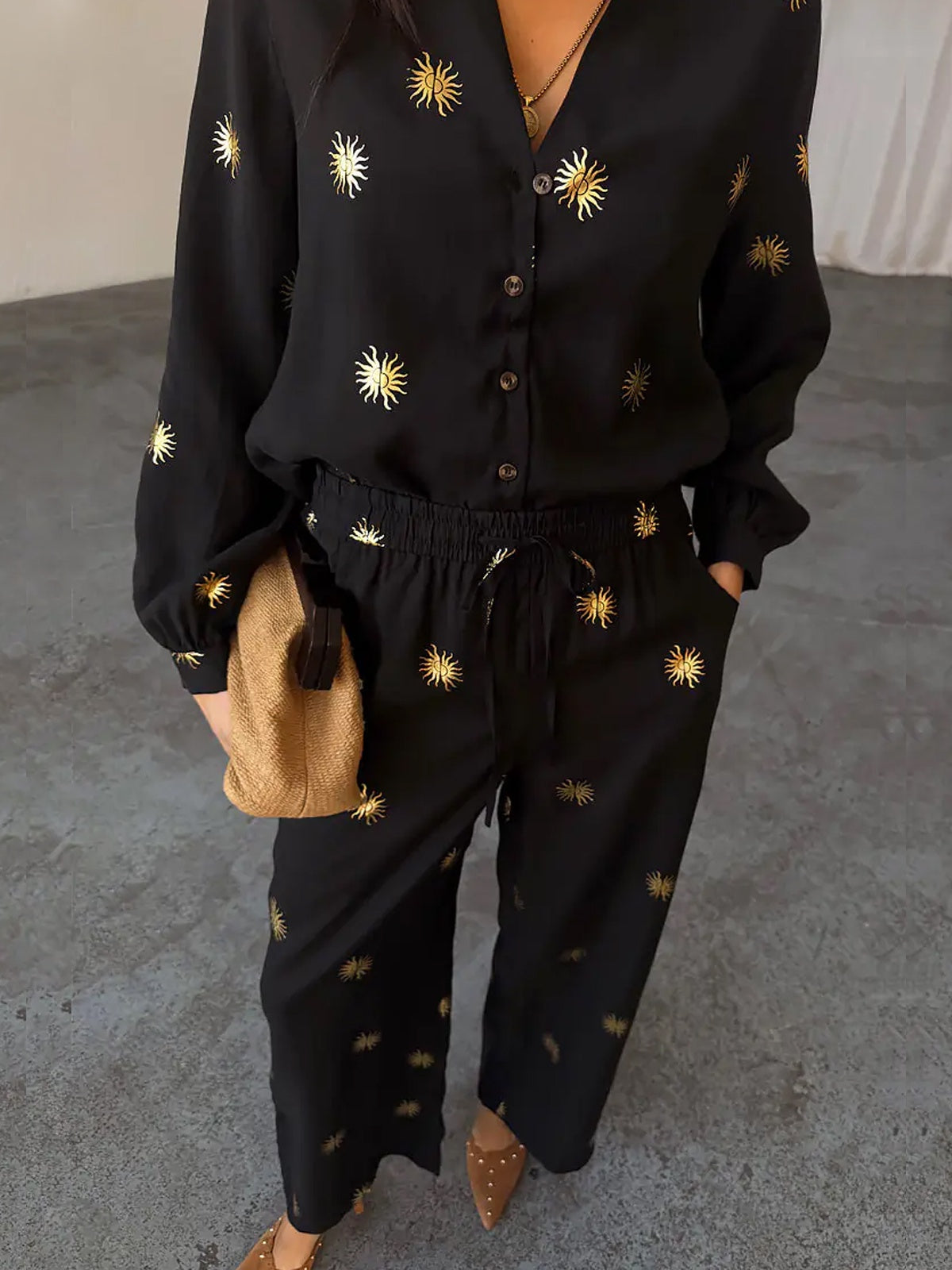 Never Fully Dressed Gold Sun Elissa Trousers