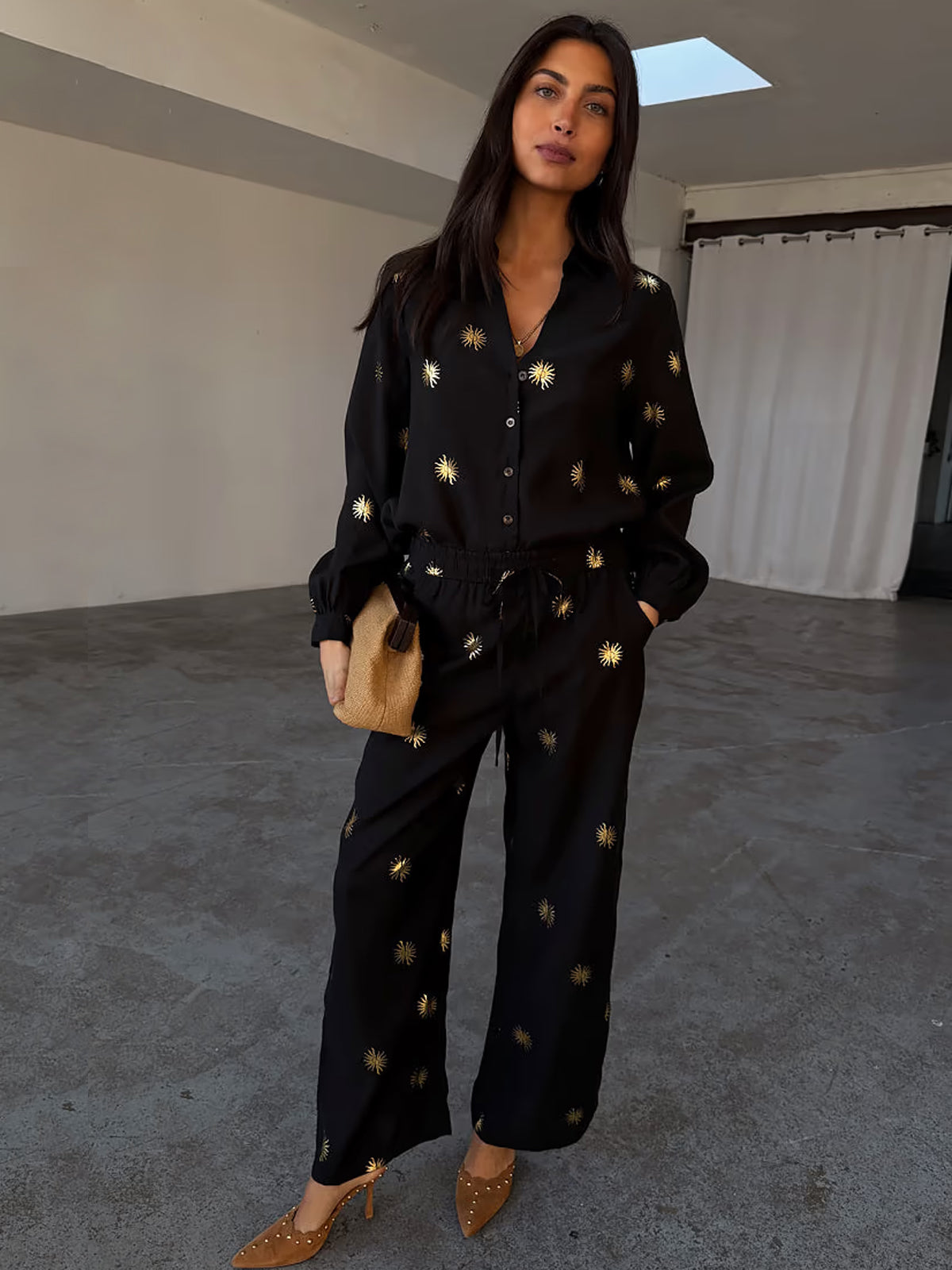 Never Fully Dressed Gold Sun Elissa Trousers