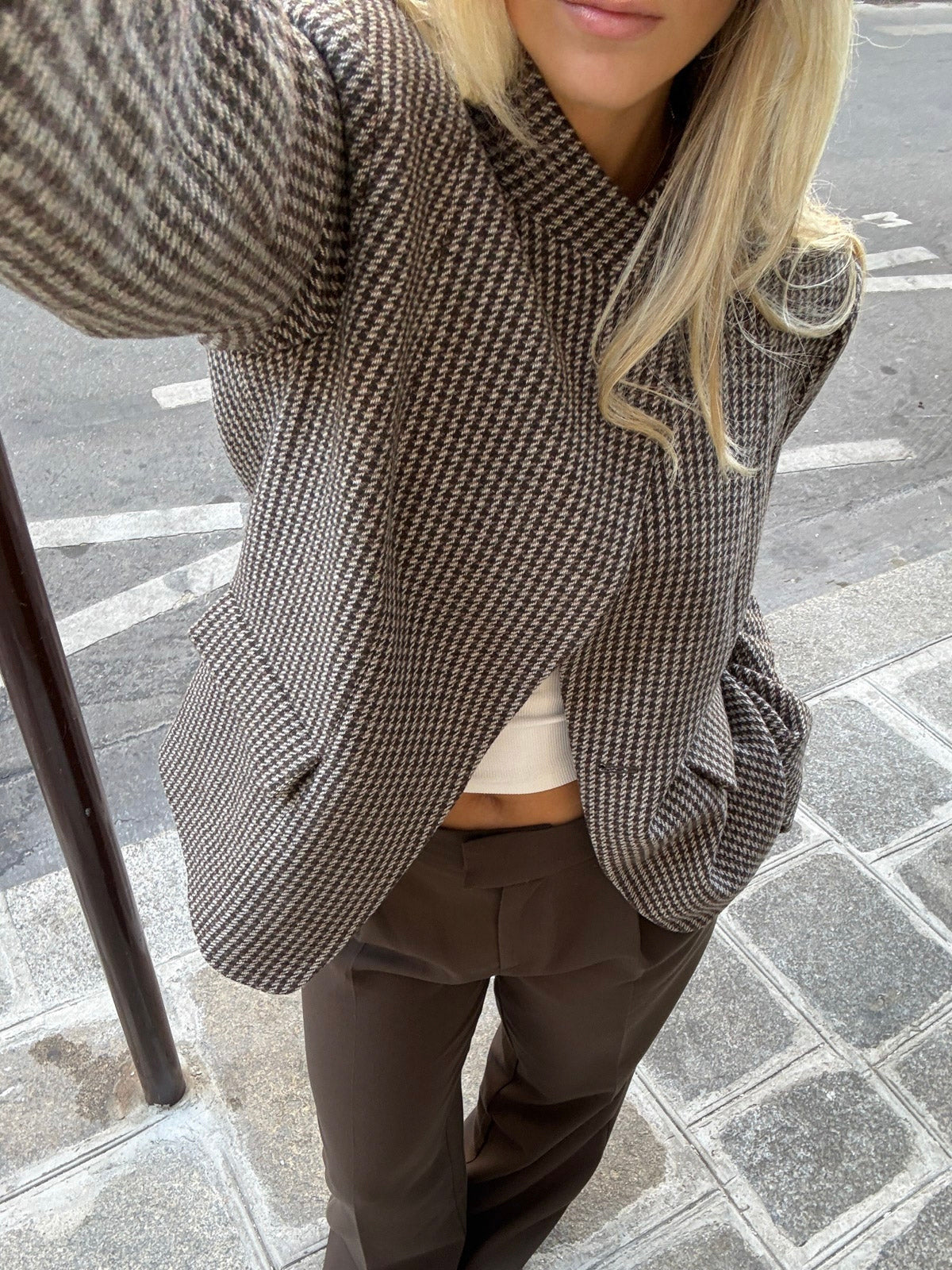 Noella N-Monique Delphia Blazer Brown Check