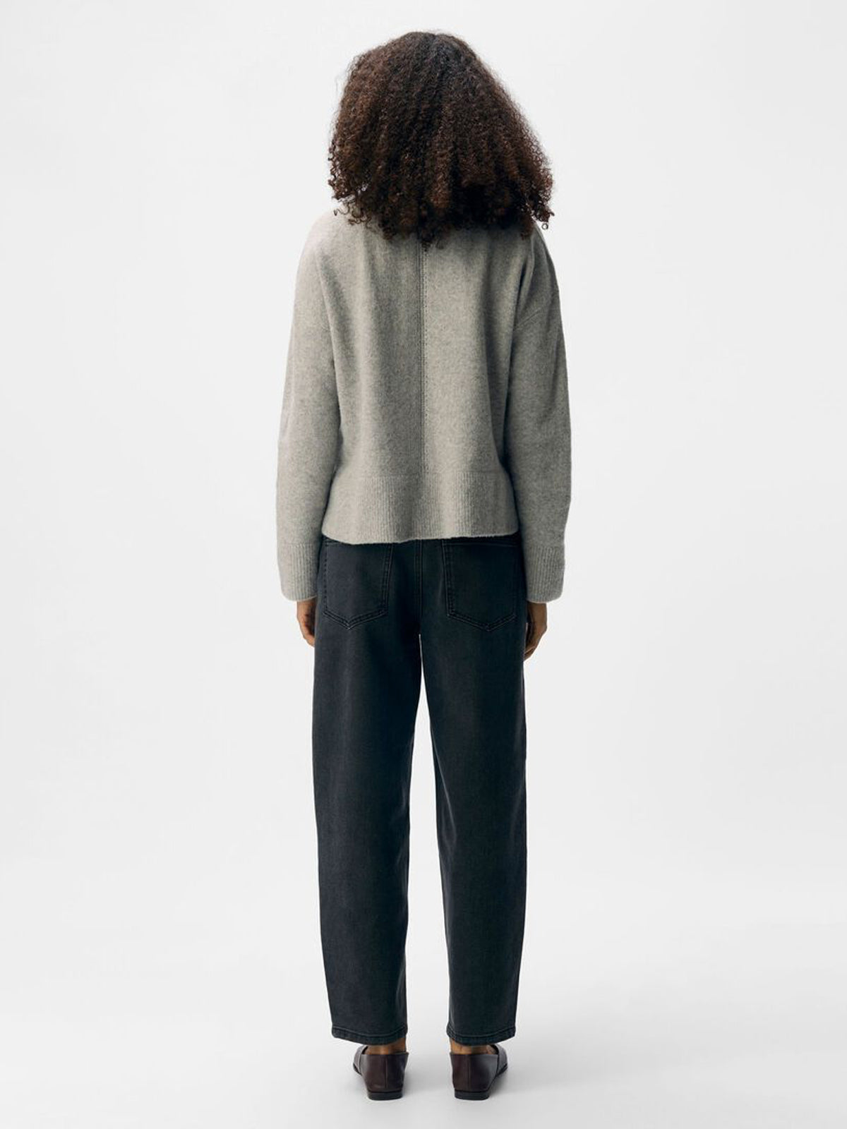 Object Barrel Ankle Jeans Black