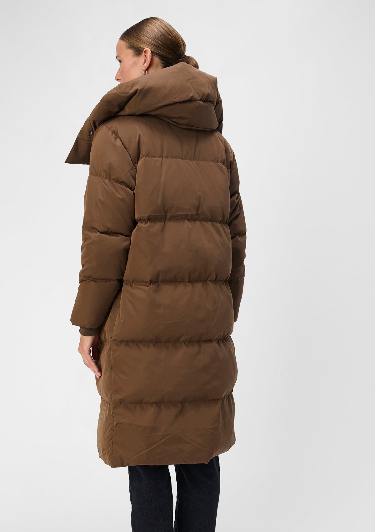 Object Long Down Coat Chocolate