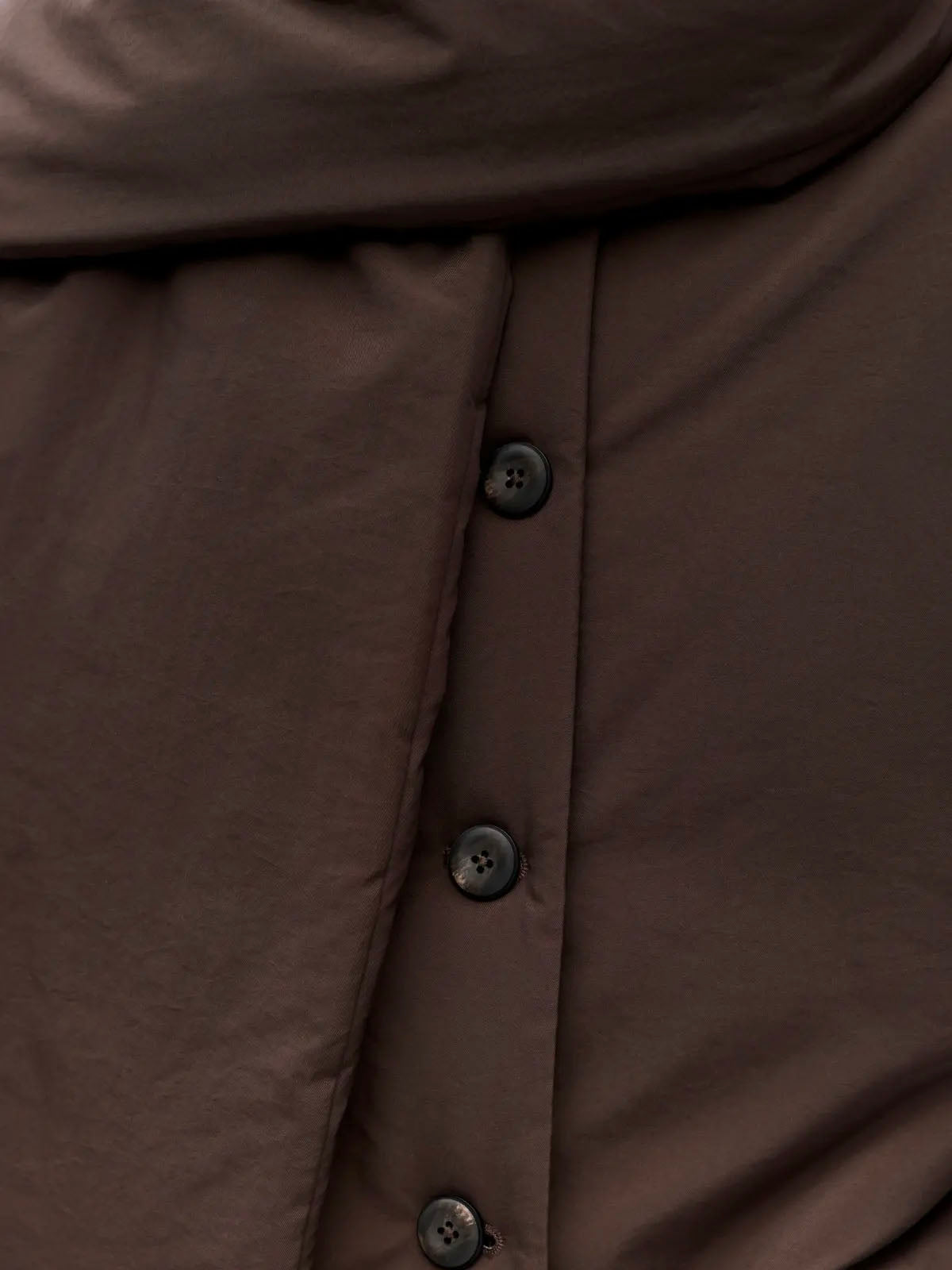 Gemmini Scarf Jacket Seal Brown