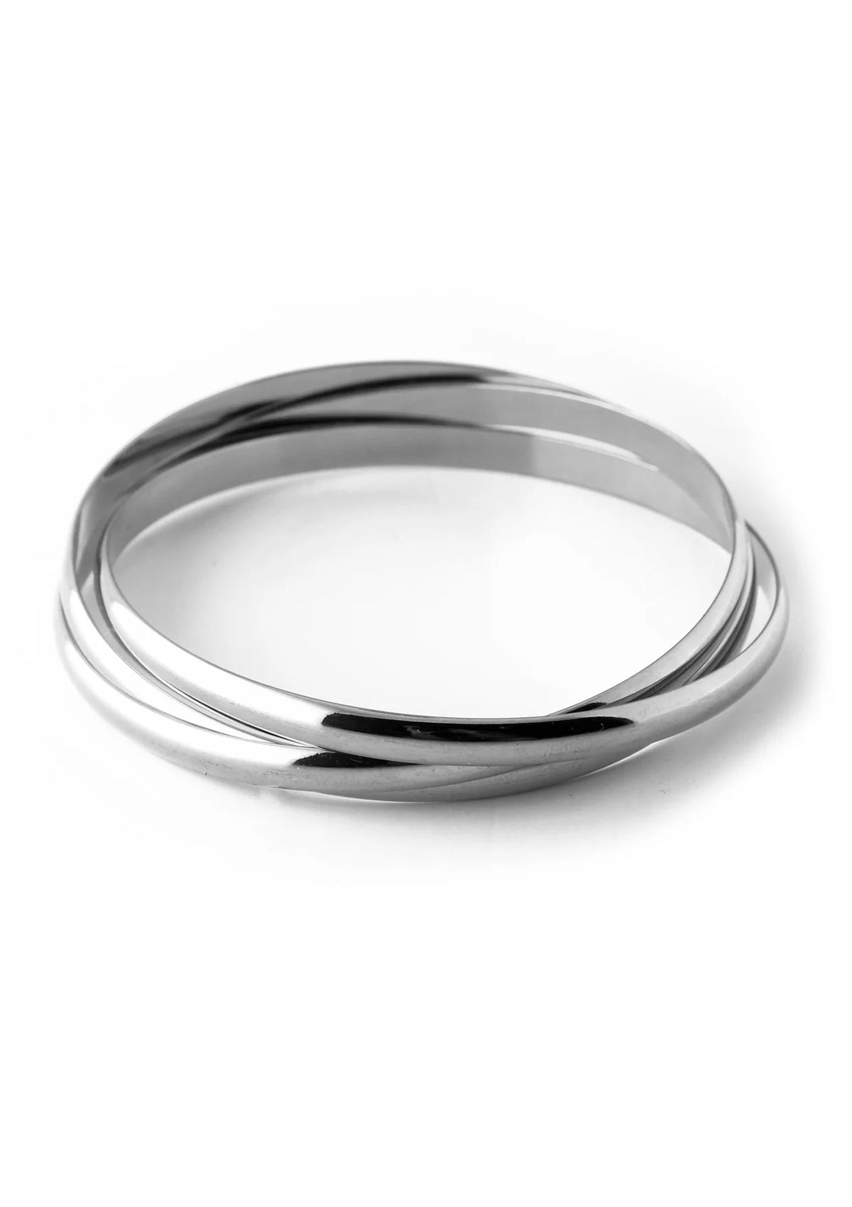 Orelia Interlocking Bangles Silver