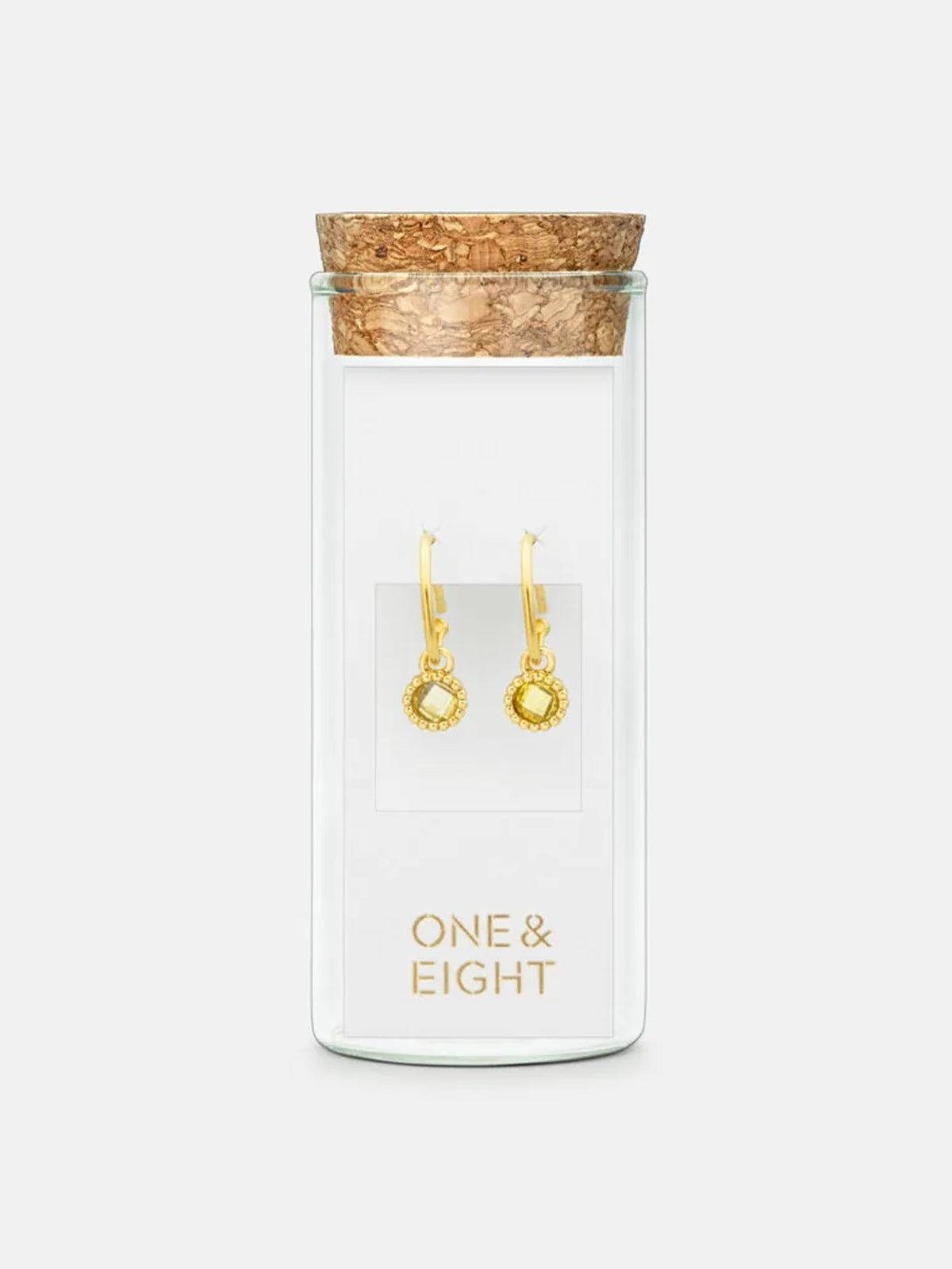 One & Eight Citrine Charm Earrings