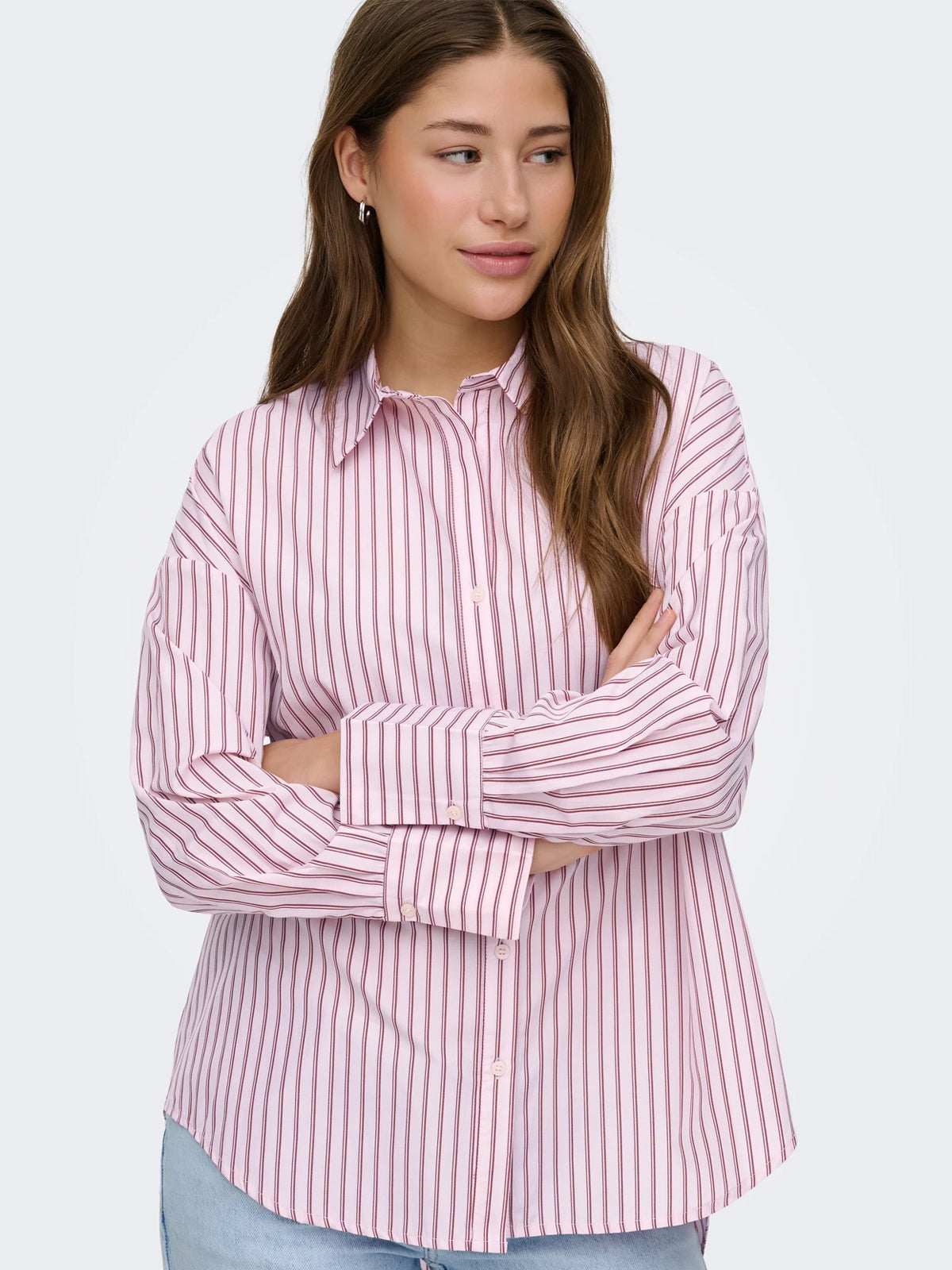 Alva Stripe Shirt Pink