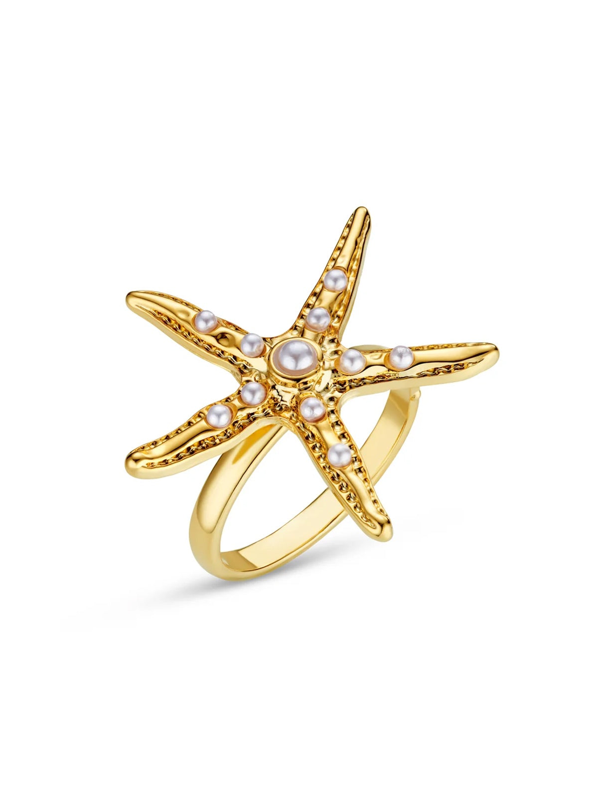 Orelia Statement Embellished Starfish Ring