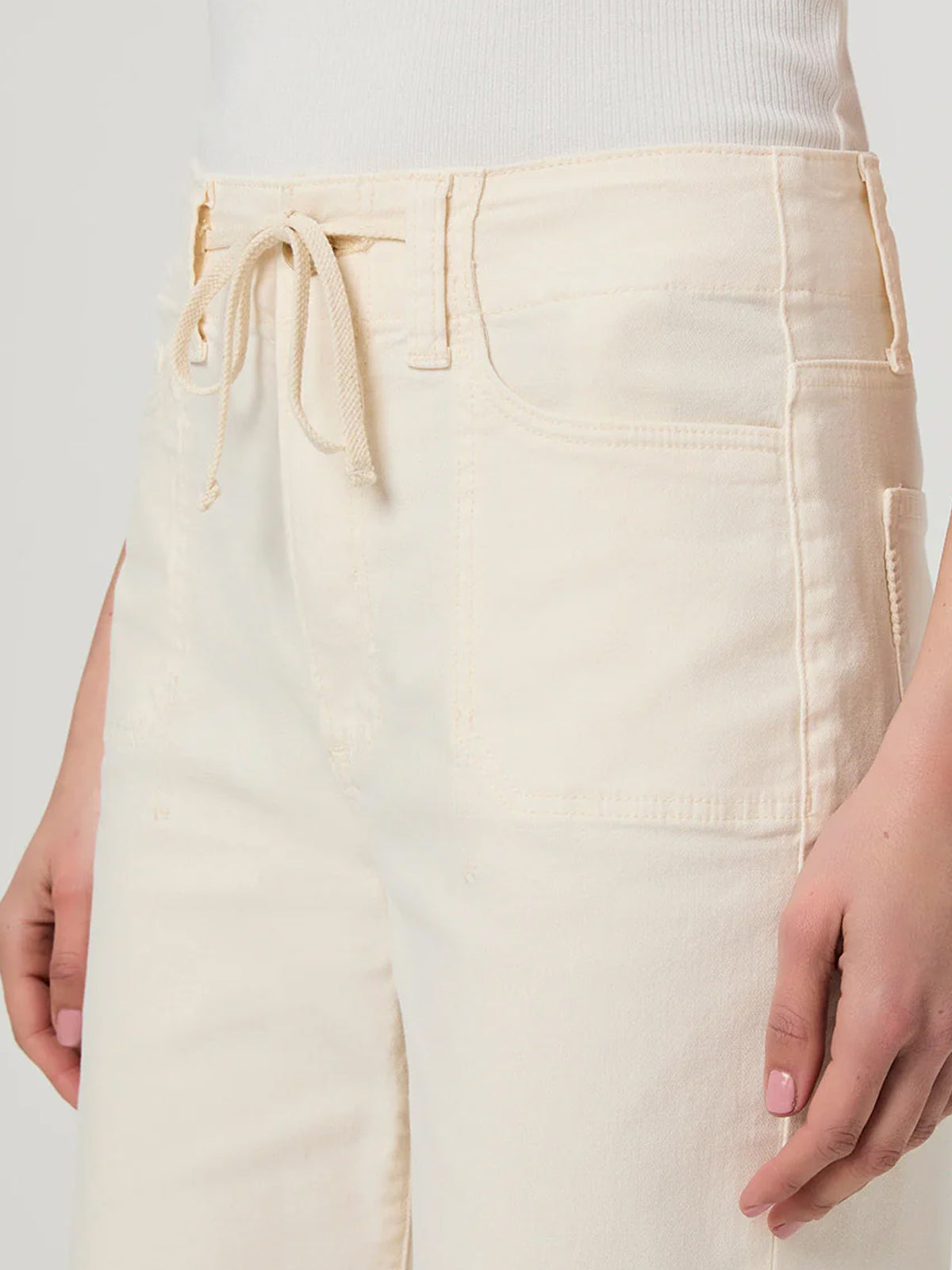 Paige Ari Wide Leg Pant Quartz Sand