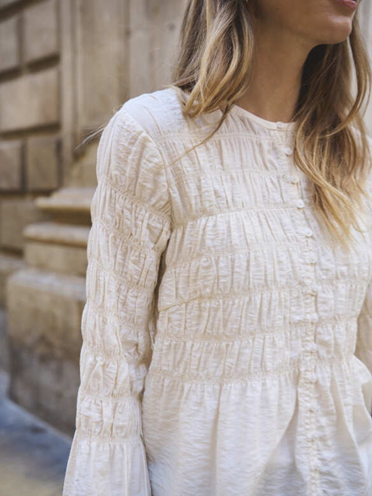 Part Two SiffePW Blouse Eggnog