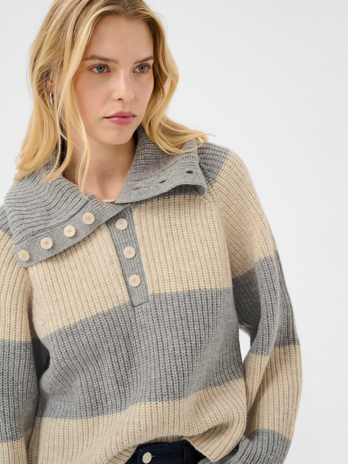 Part Two SimraPW Pullover French Oak Grey