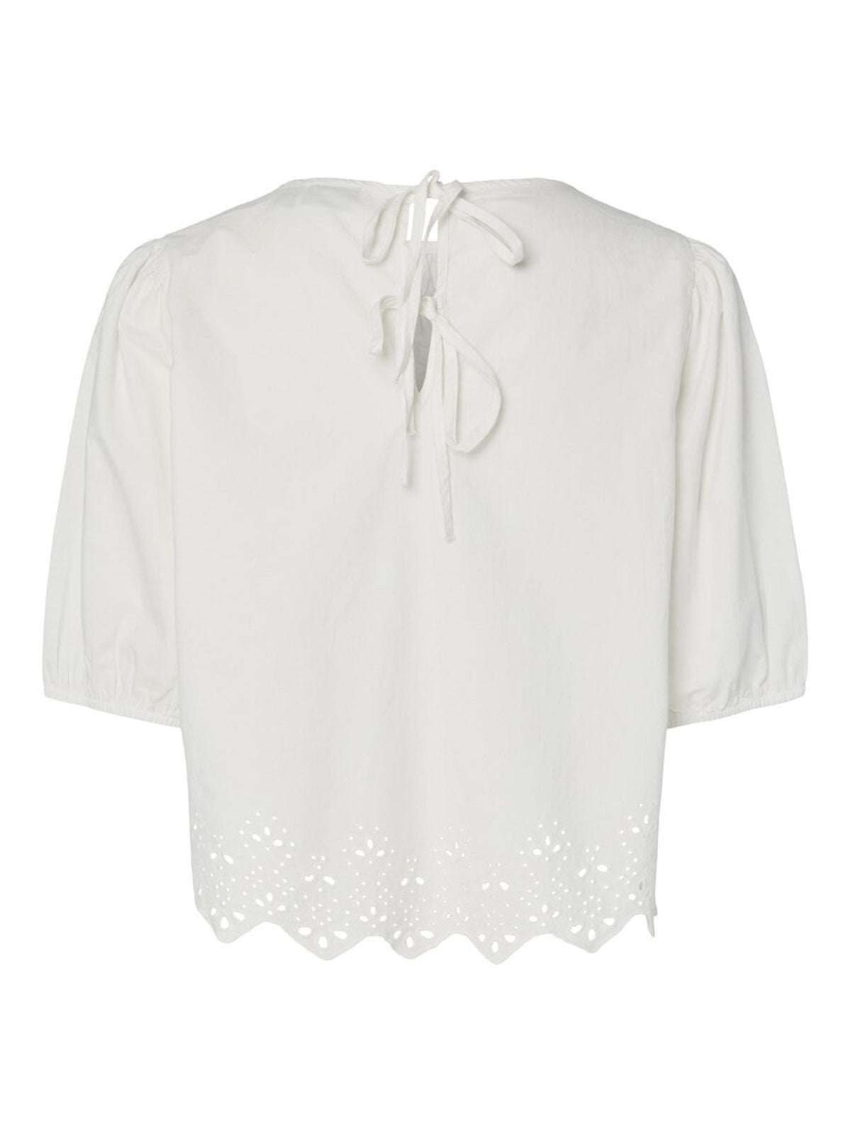 Pieces Almina White Cut Out Top