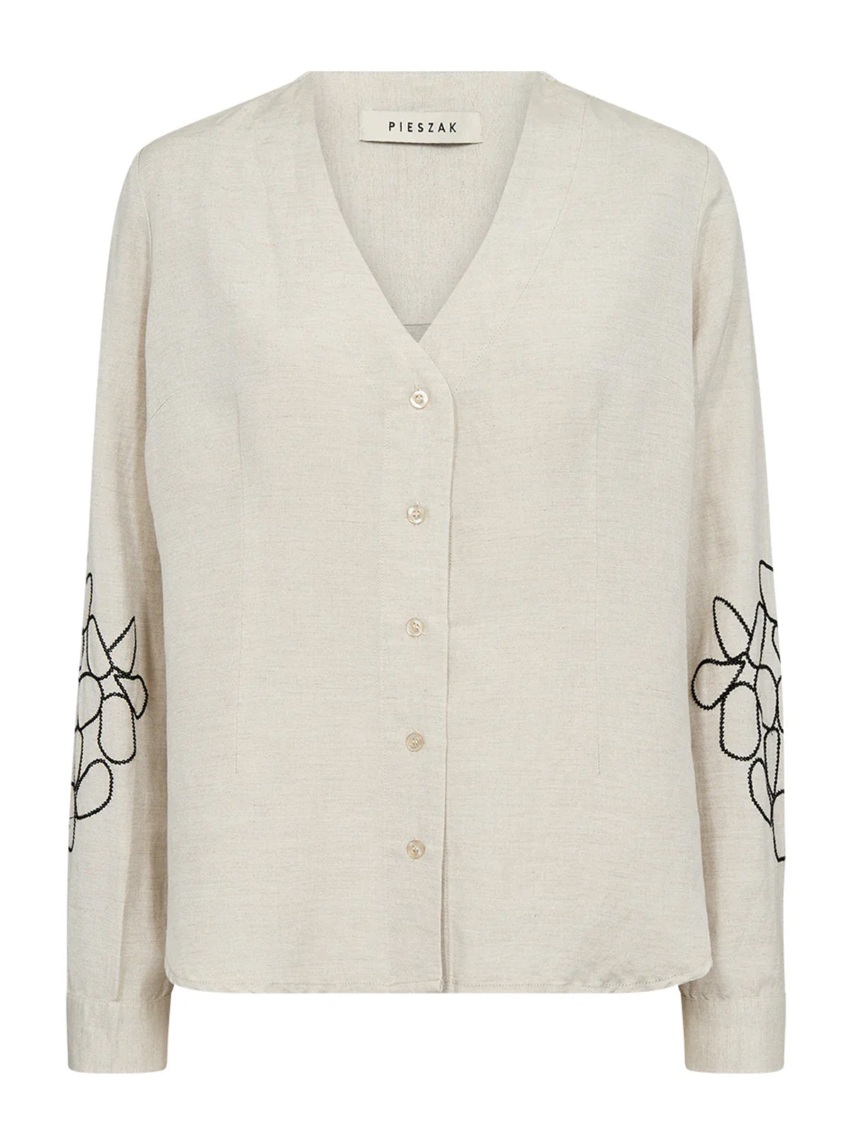 Pieszak Camilla Embroidered V-Neck Shirt