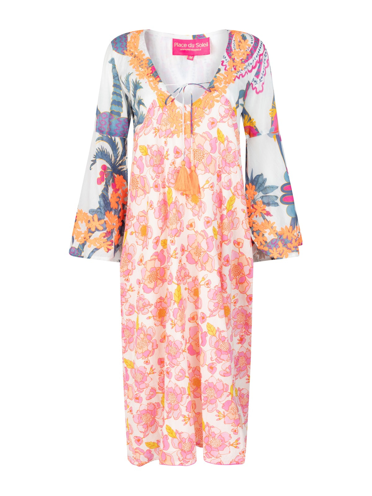Place Du Soleil Rosa Blue Bird Dress