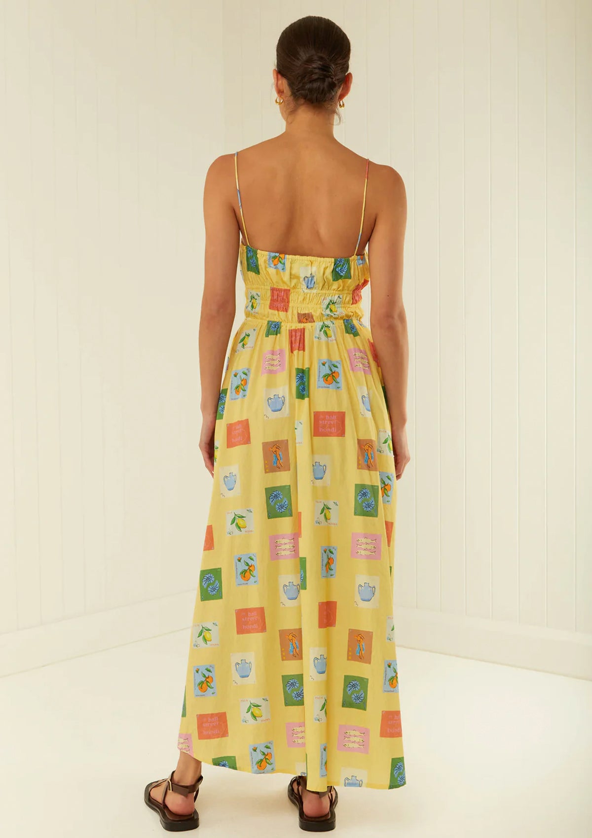 Palm Noosa West Dress Yellow Emblem