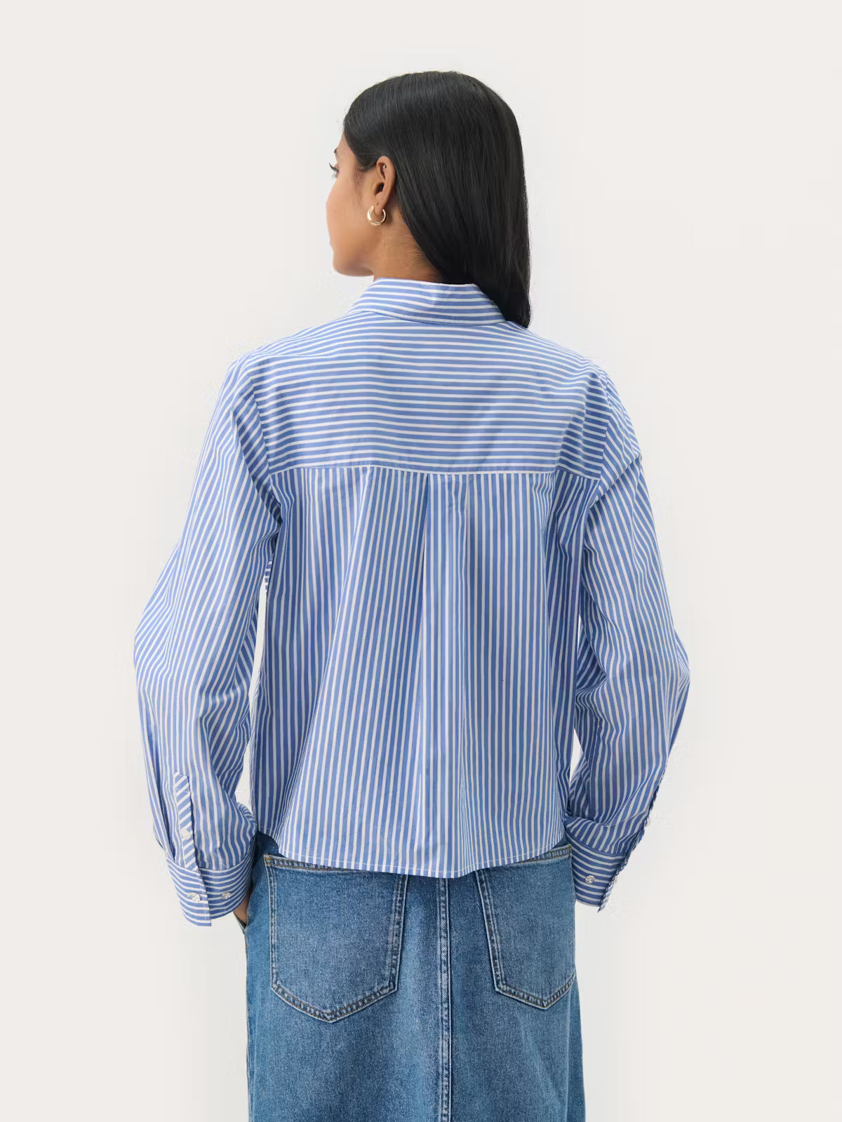 Part Two Pranvera Shirt Blue Stripe