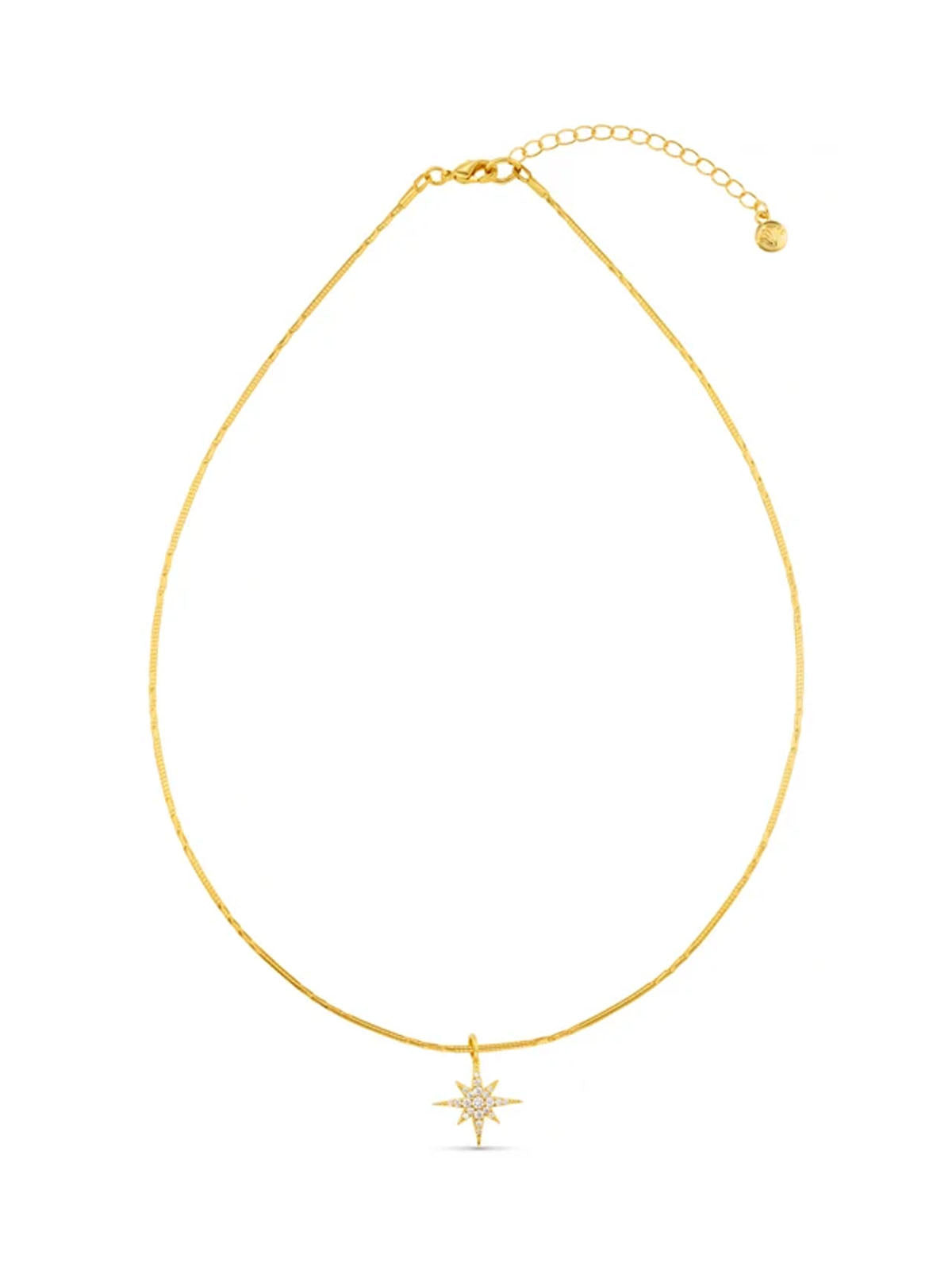 Pave Starburst Choker Necklace