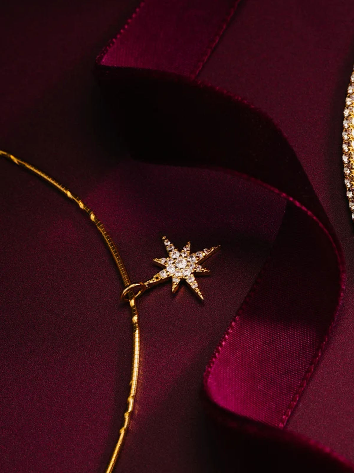 Pave Starburst Choker Necklace