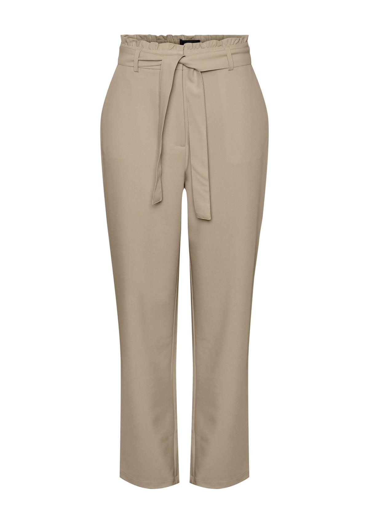 Pieces Straight Leg Trousers White Pepper