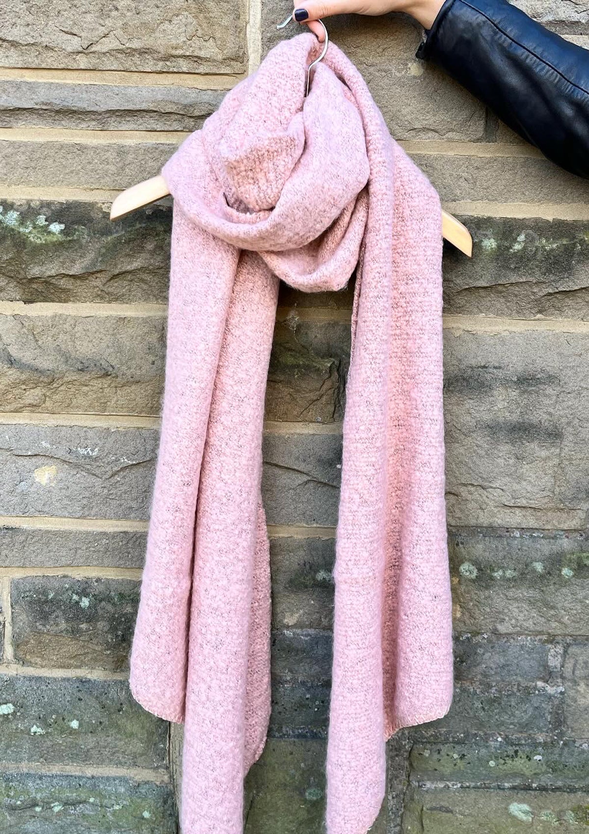 Pieces Long Scarf Soft Pink