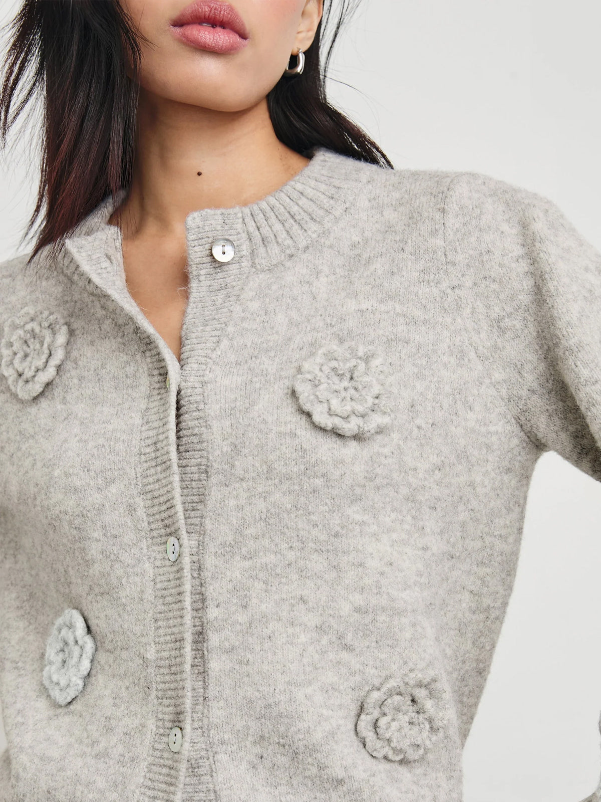 Rails Francesca Cardigan Heather Grey