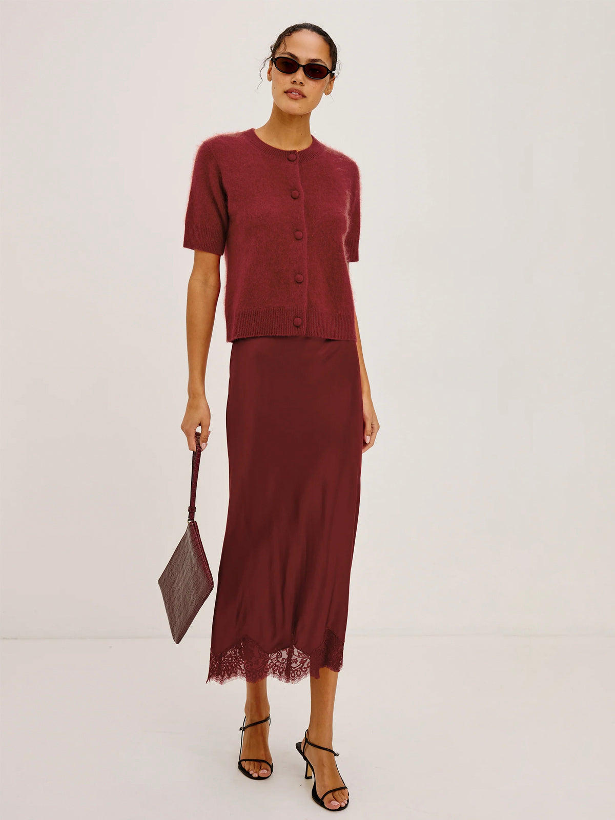Rails Roman Sweater Crimson