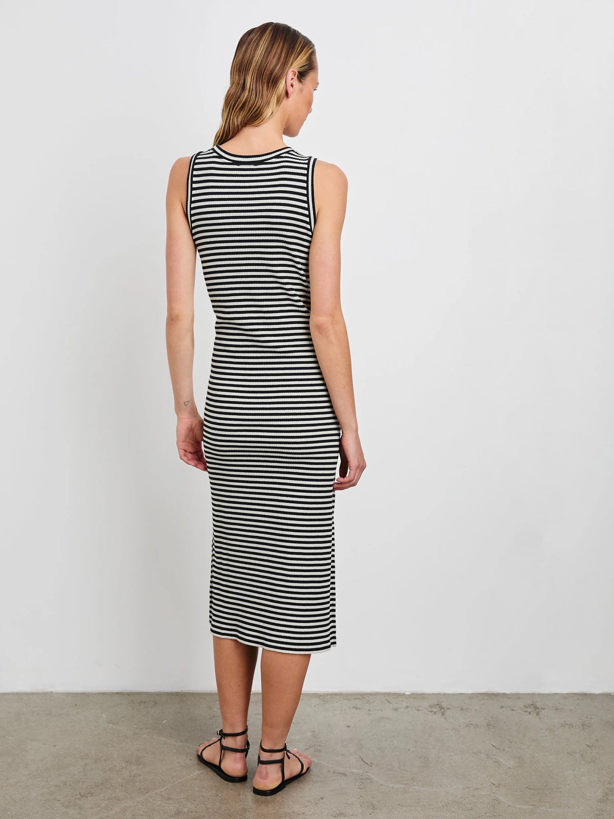 Rails Tank Dress Black Birch Stripe