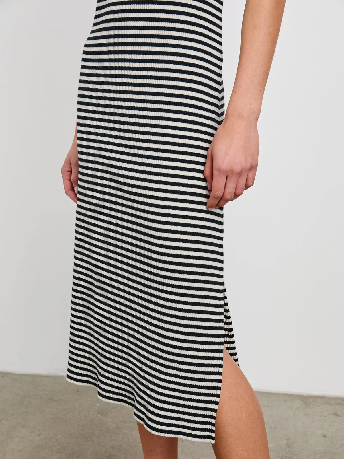 Rails Tank Dress Black Birch Stripe