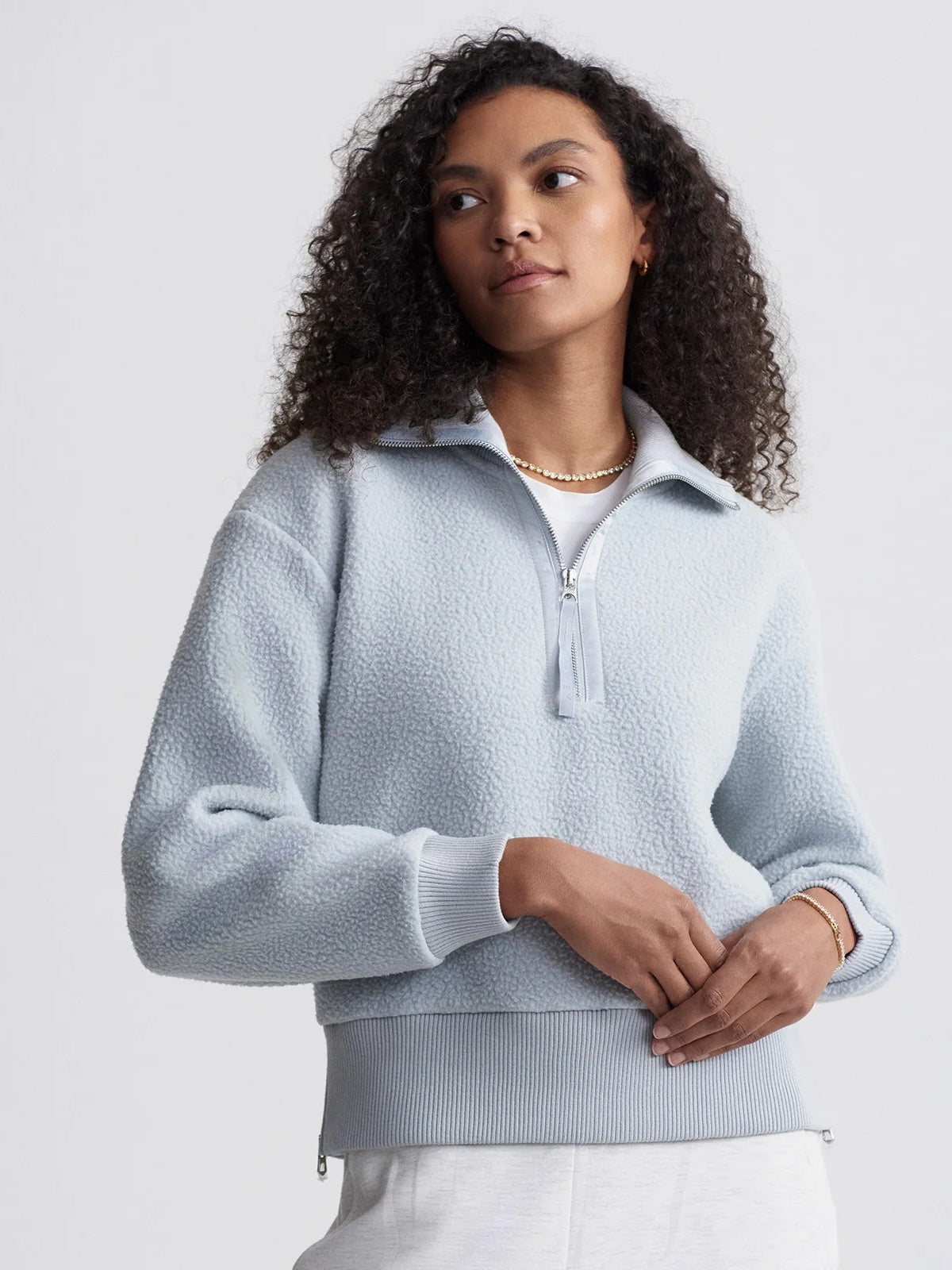 Varley Roselle Half Zip Fleece Pearl Blue