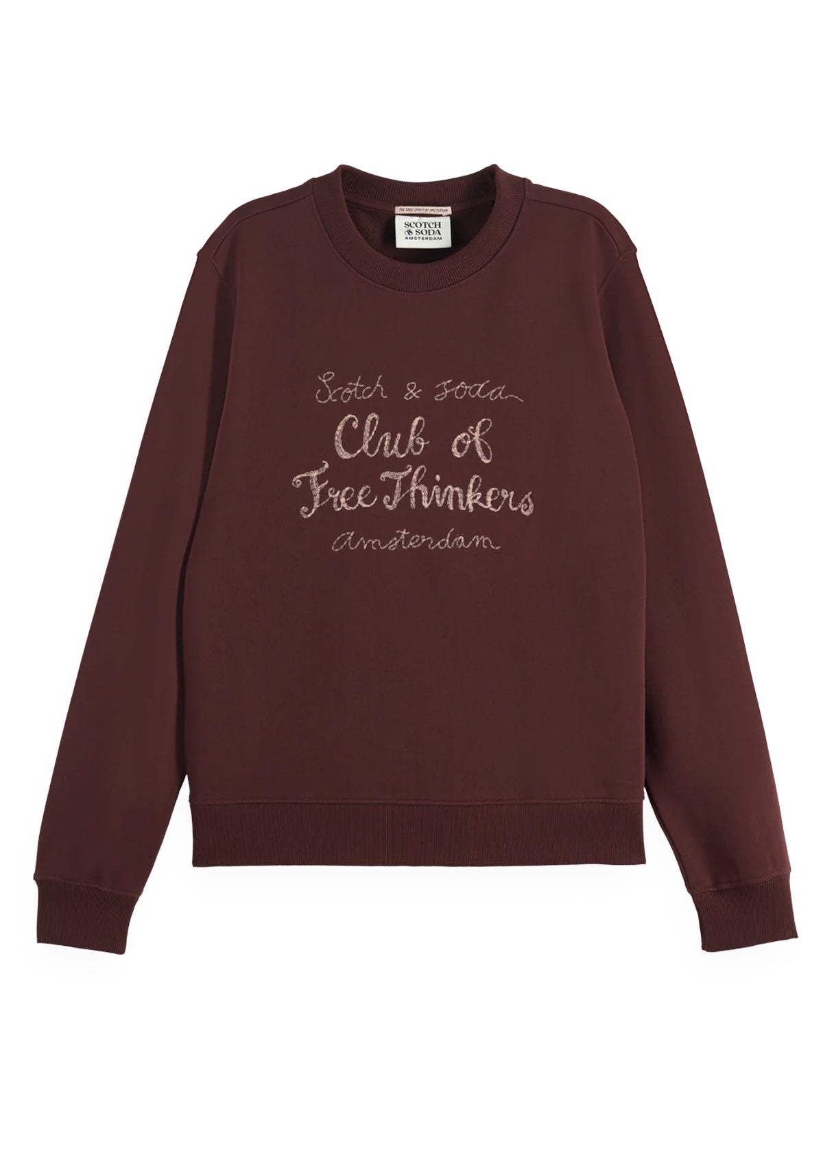 Scotch & Soda Free Spirit Sweat Top Bordeaux