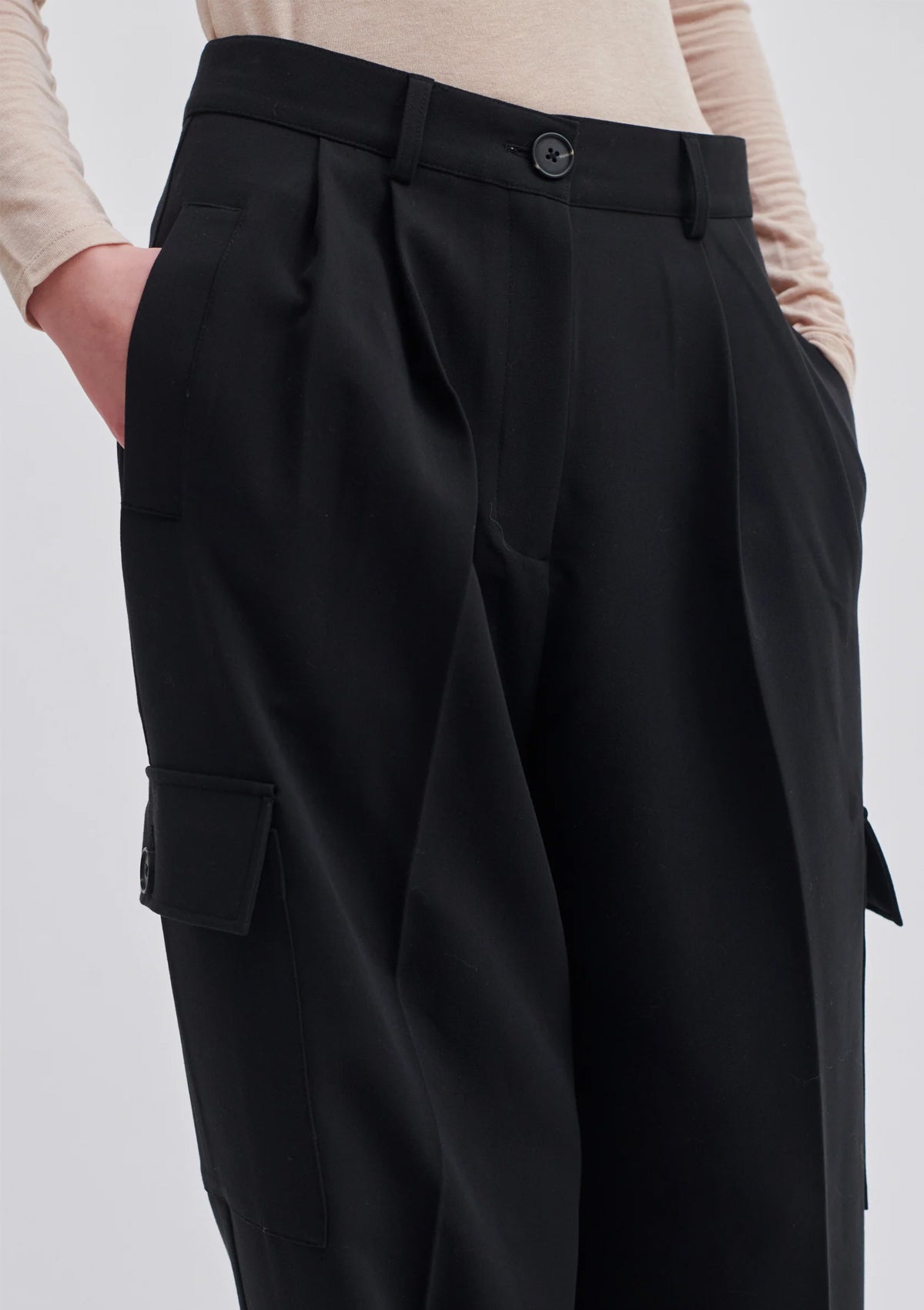 Second Female Evile Pocket Trousers Black