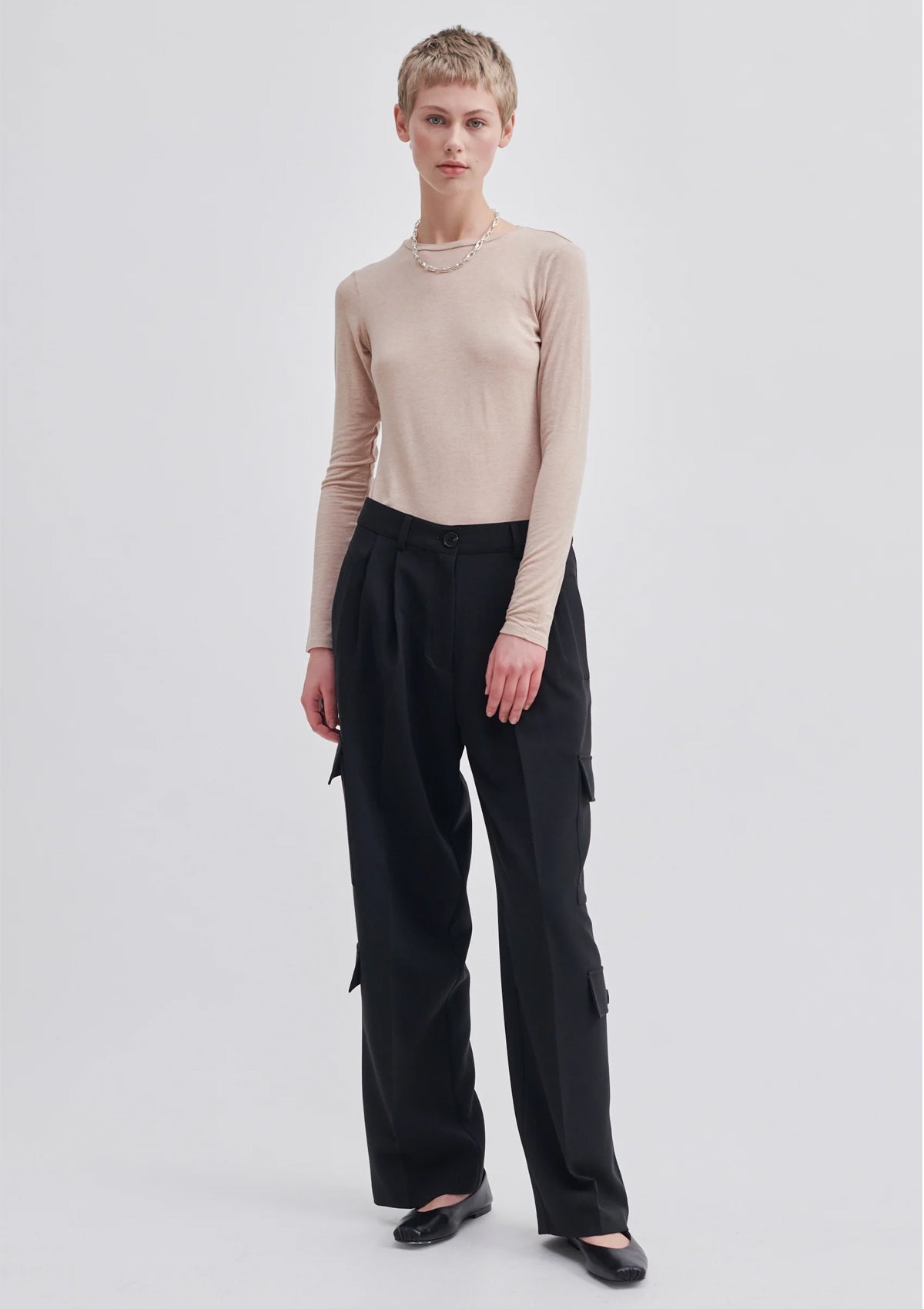 Second Female Evile Pocket Trousers Black