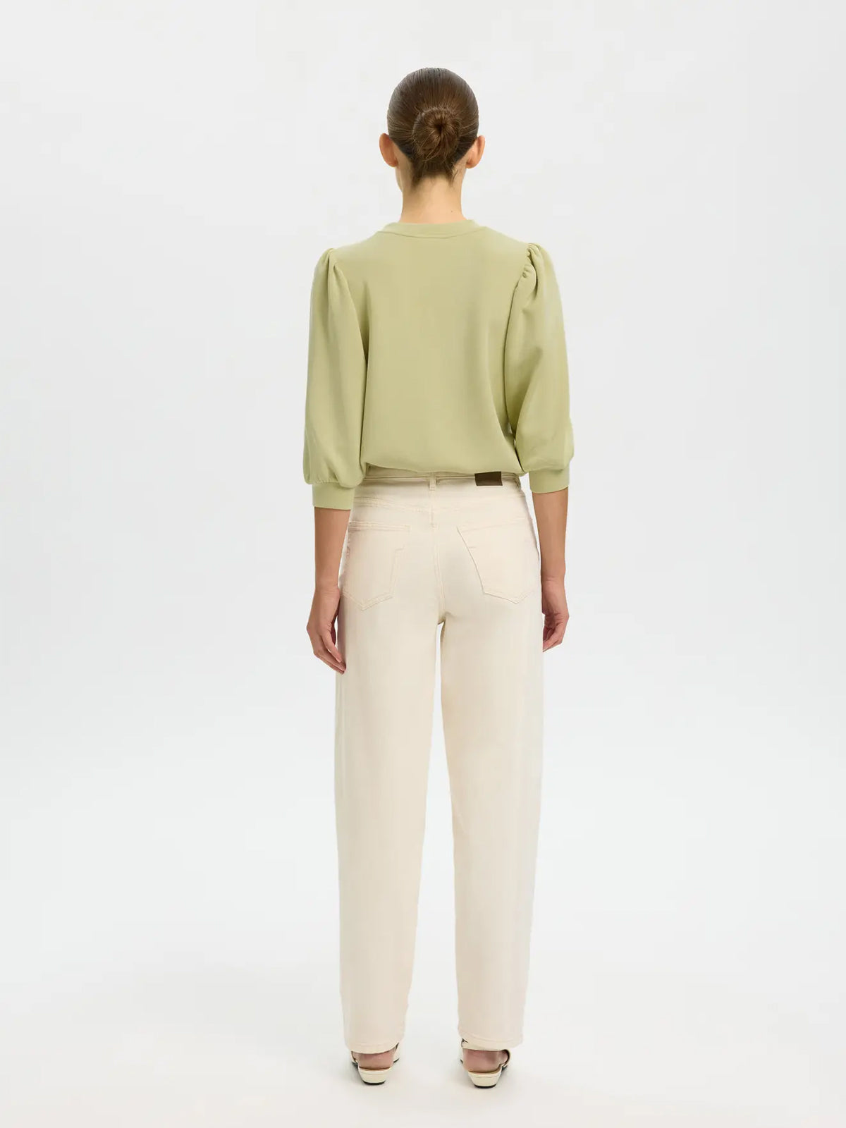 Selected Sweat Top Pale Green