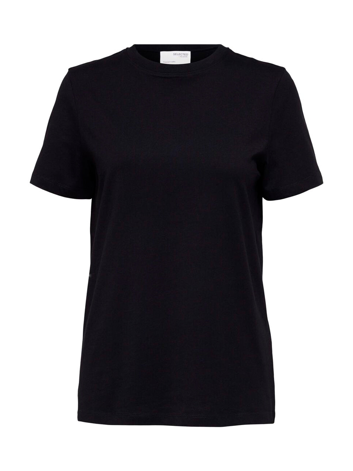 Selected Femme Essential O-Neck T-Shirt Black