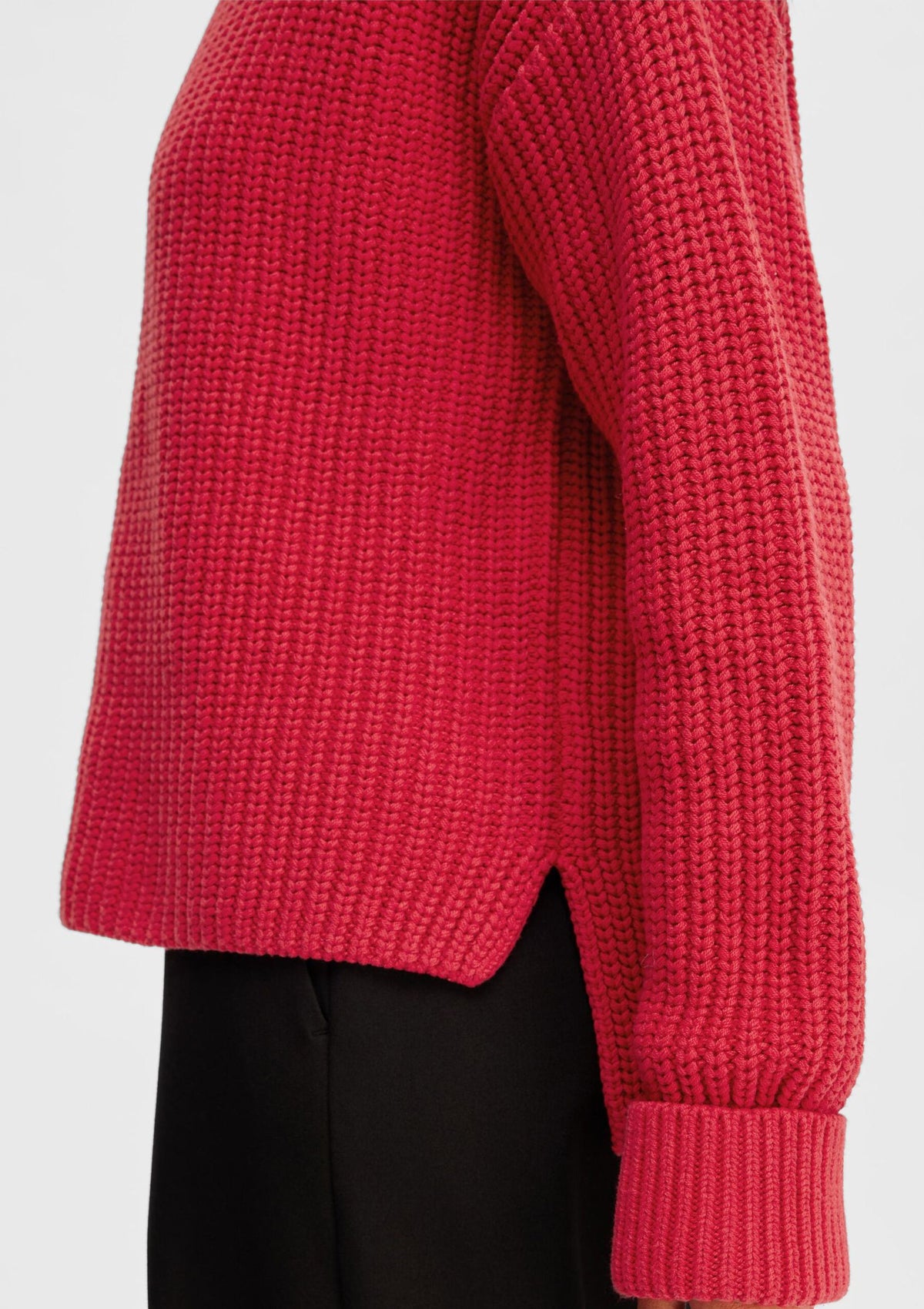 Selected Femme Selma Long Sleeve Knit Ski Patrol Red