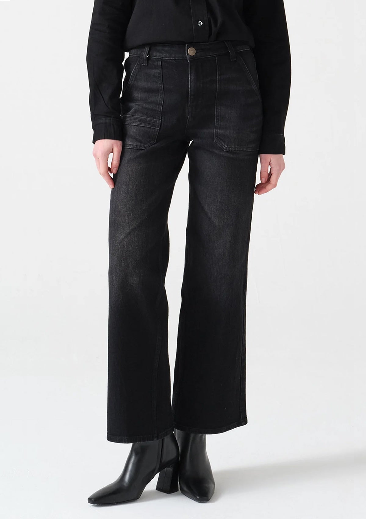 Seventy & Mochi Elodie Full Length Jean Vintage Black