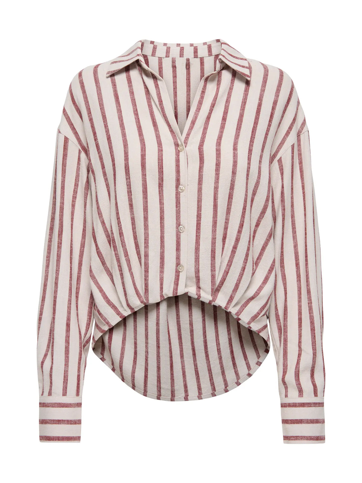 Siesta Linen Balloon Stripe Shirt