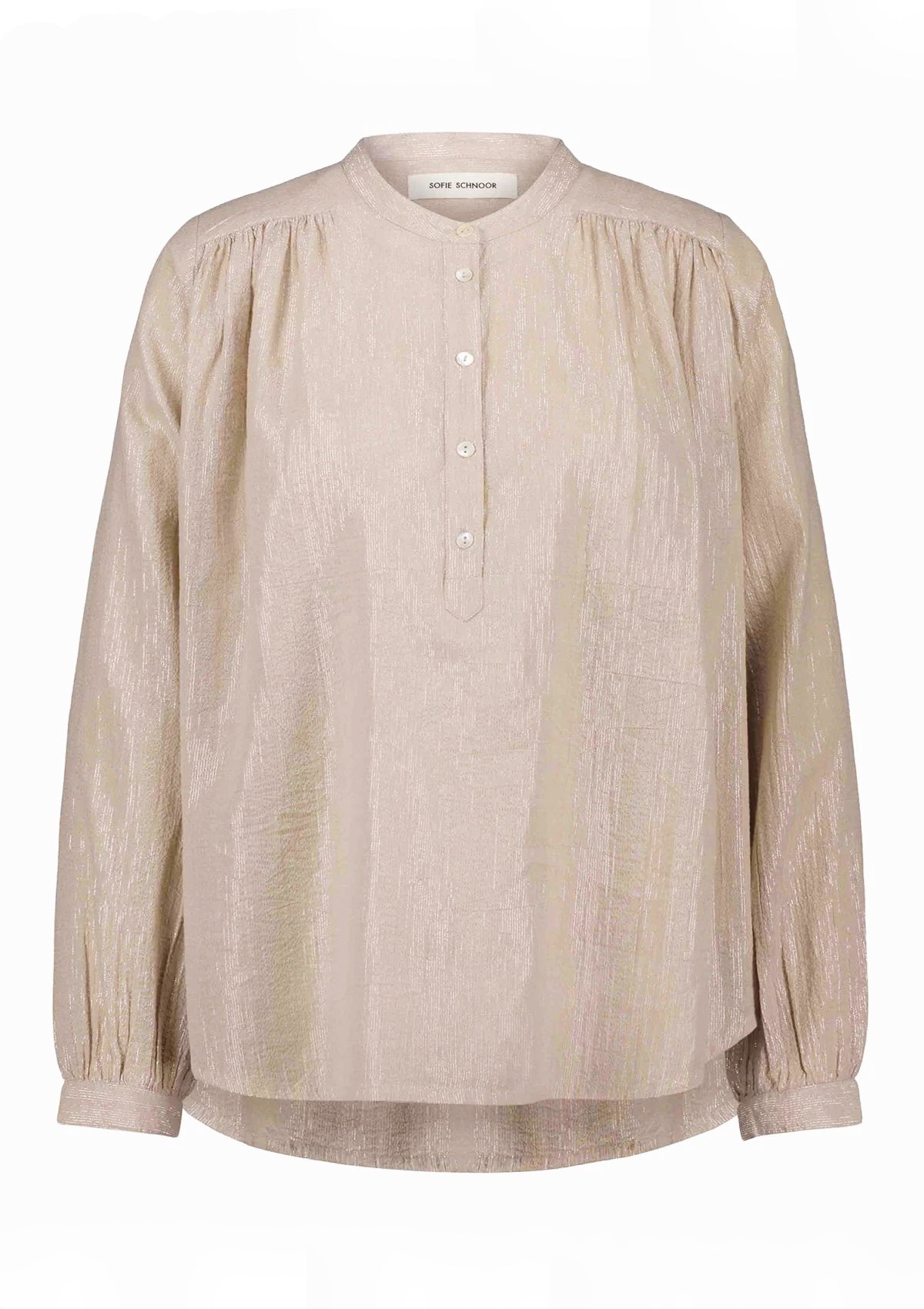 Sofie Schnoor Blush Metallic Blouse