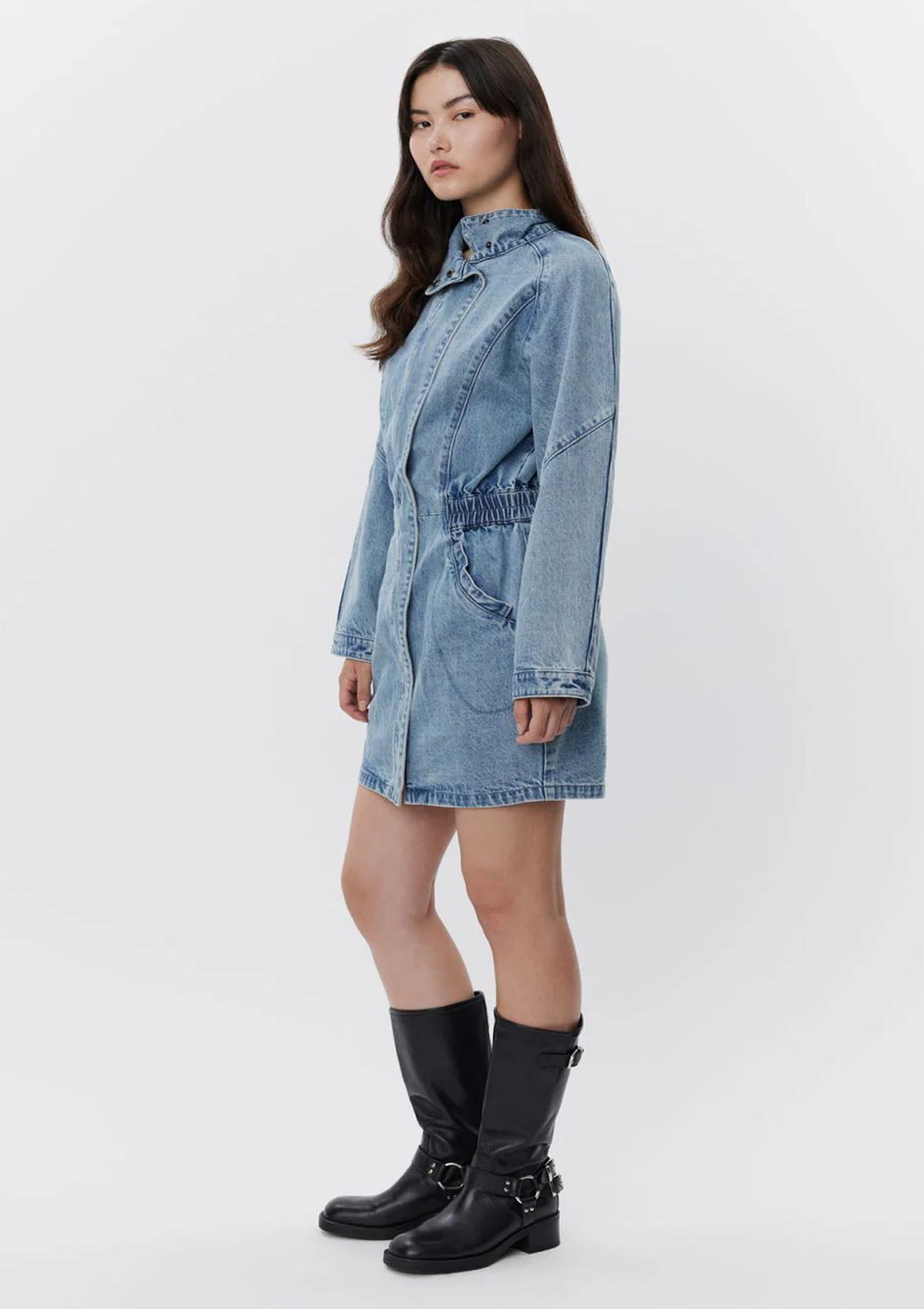 Sofie Schnoor Light Blue Denim Dress