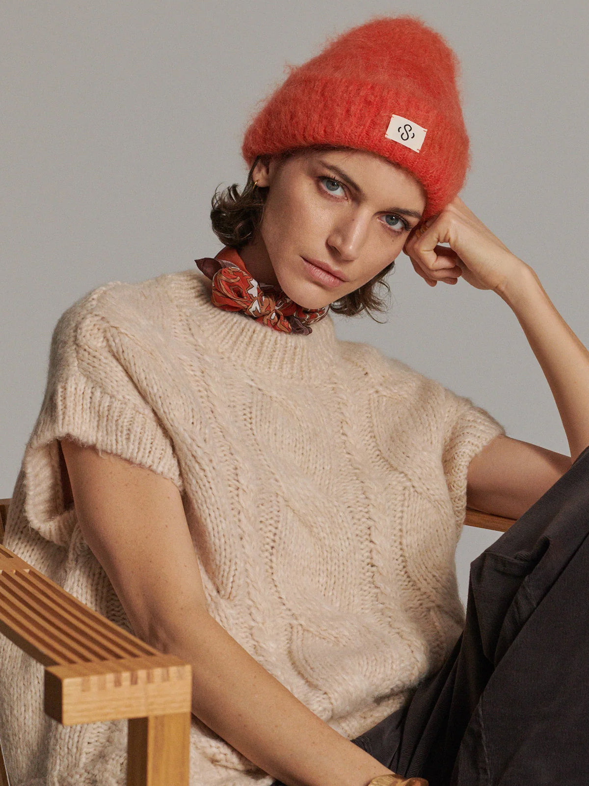 Summum Hairy Beanie Red